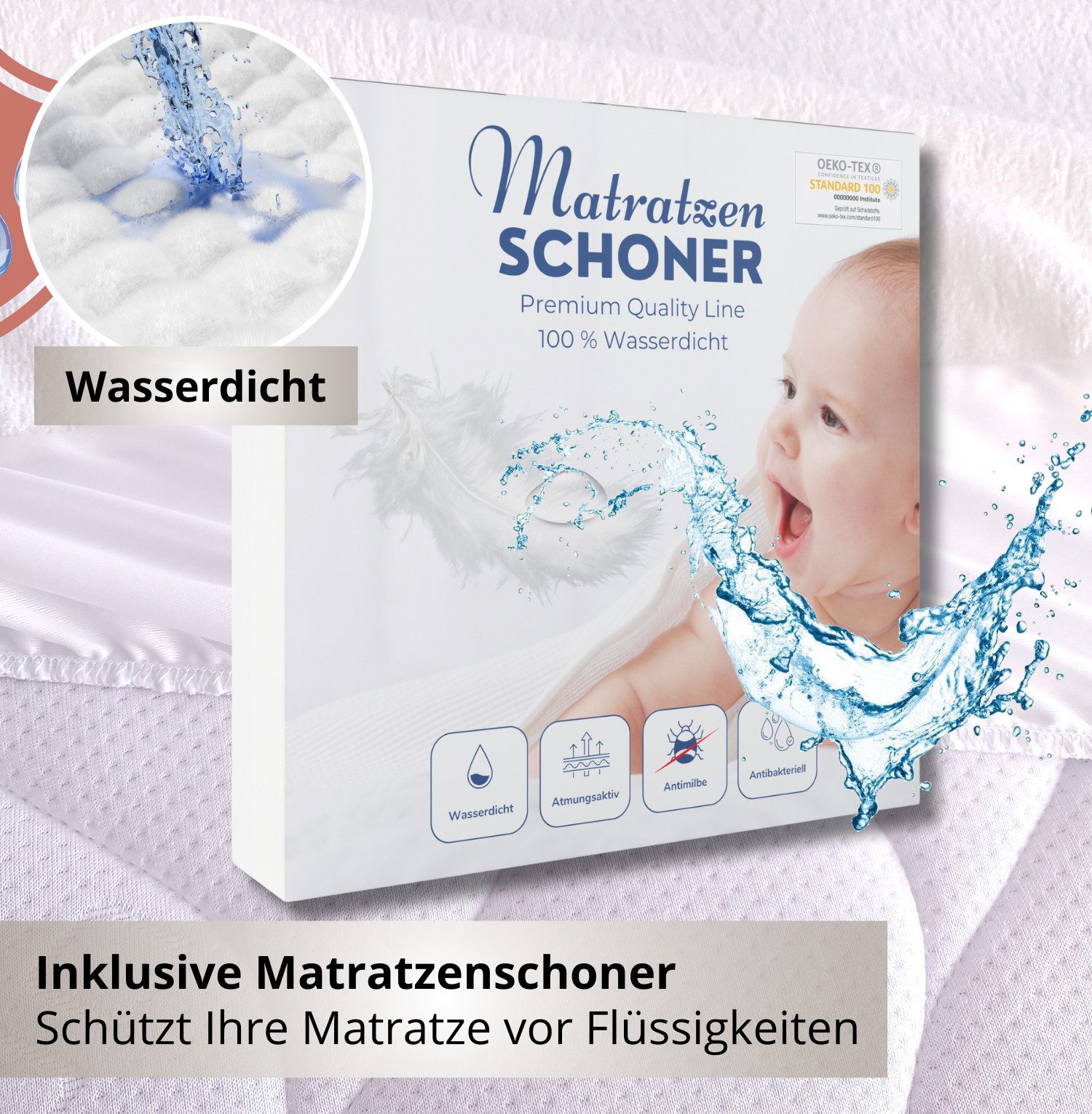 Kindermatratze COZY inkl. Matratzenschoner bis 30 cm Höhe, Alavya Home®, 10 günstig online kaufen