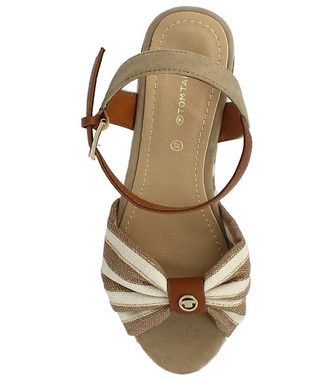 TOM TAILOR Sandalen Textil High-Heel-Sandalette