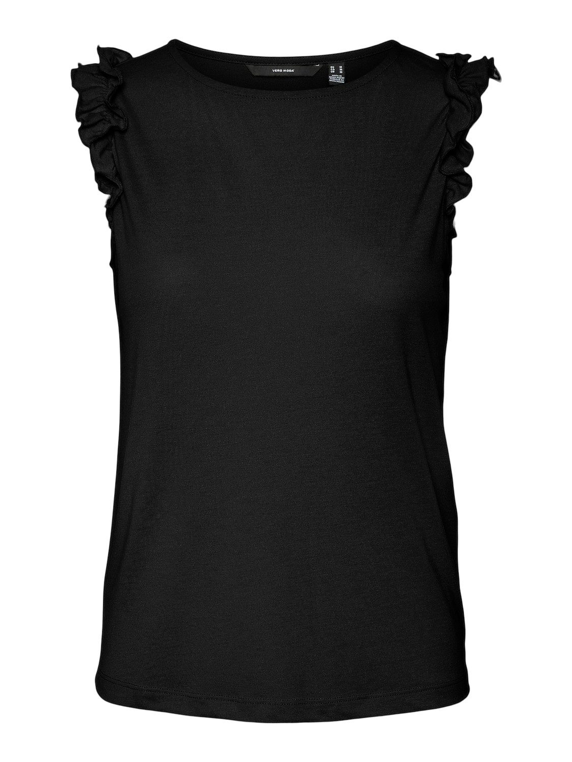 Vero Moda T-Shirt VMSPICY SL FRILL TOP JRS