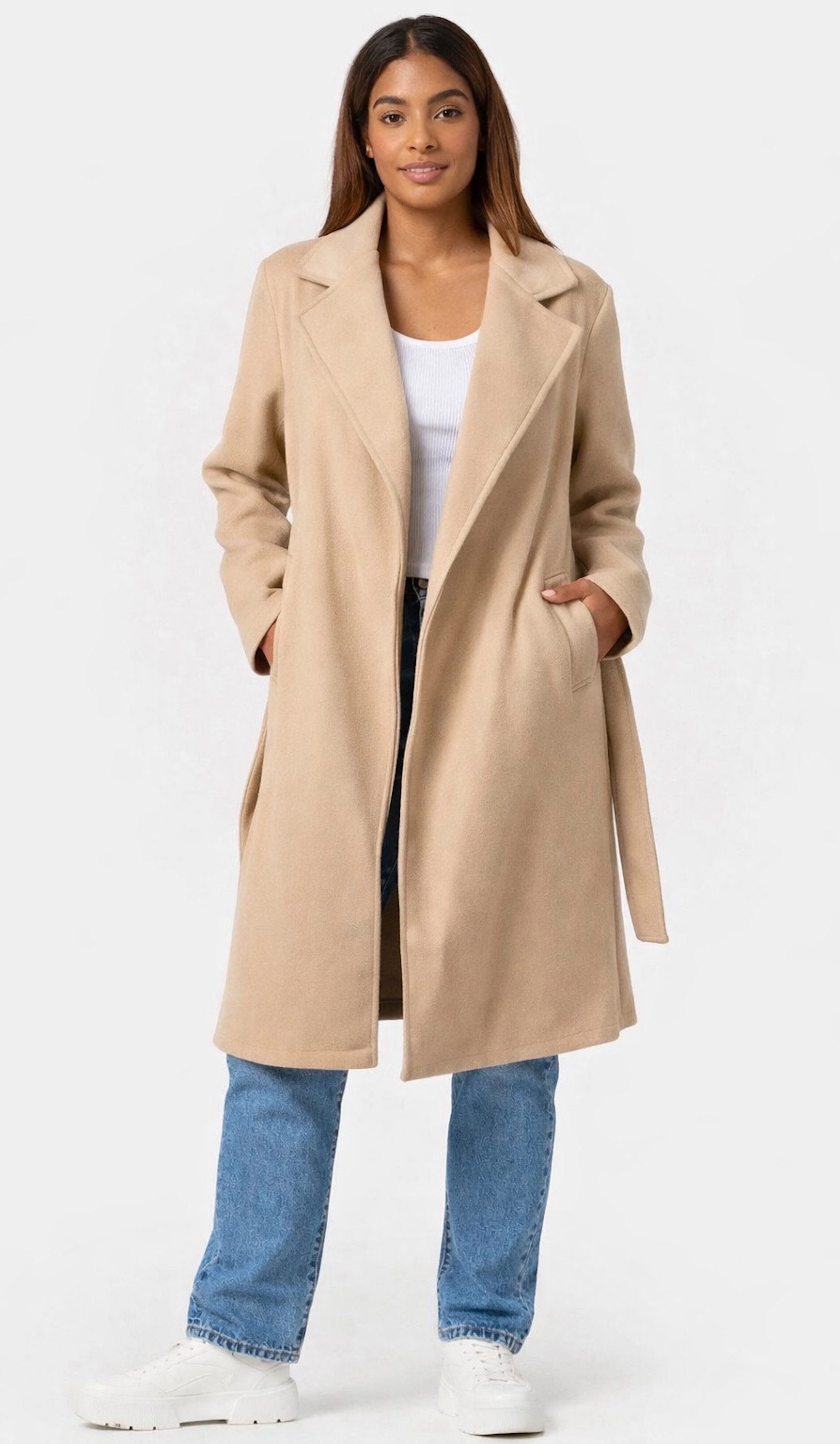 Worldclassca Trenchcoat Worldclassca Damen Trenchcoat mit Gürtel Reverskrag günstig online kaufen