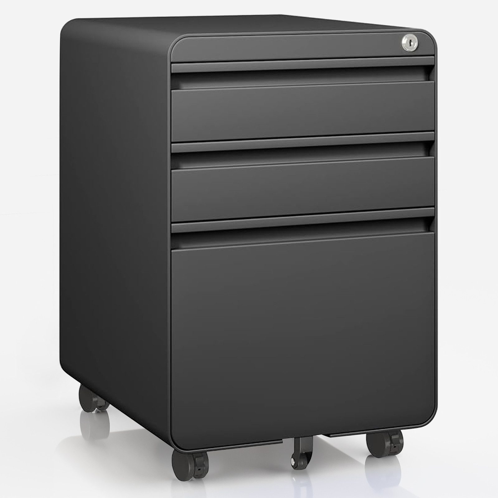 Dripex Aktenschrank Metall Rollcontainer Stahl Büroschrank günstig online kaufen