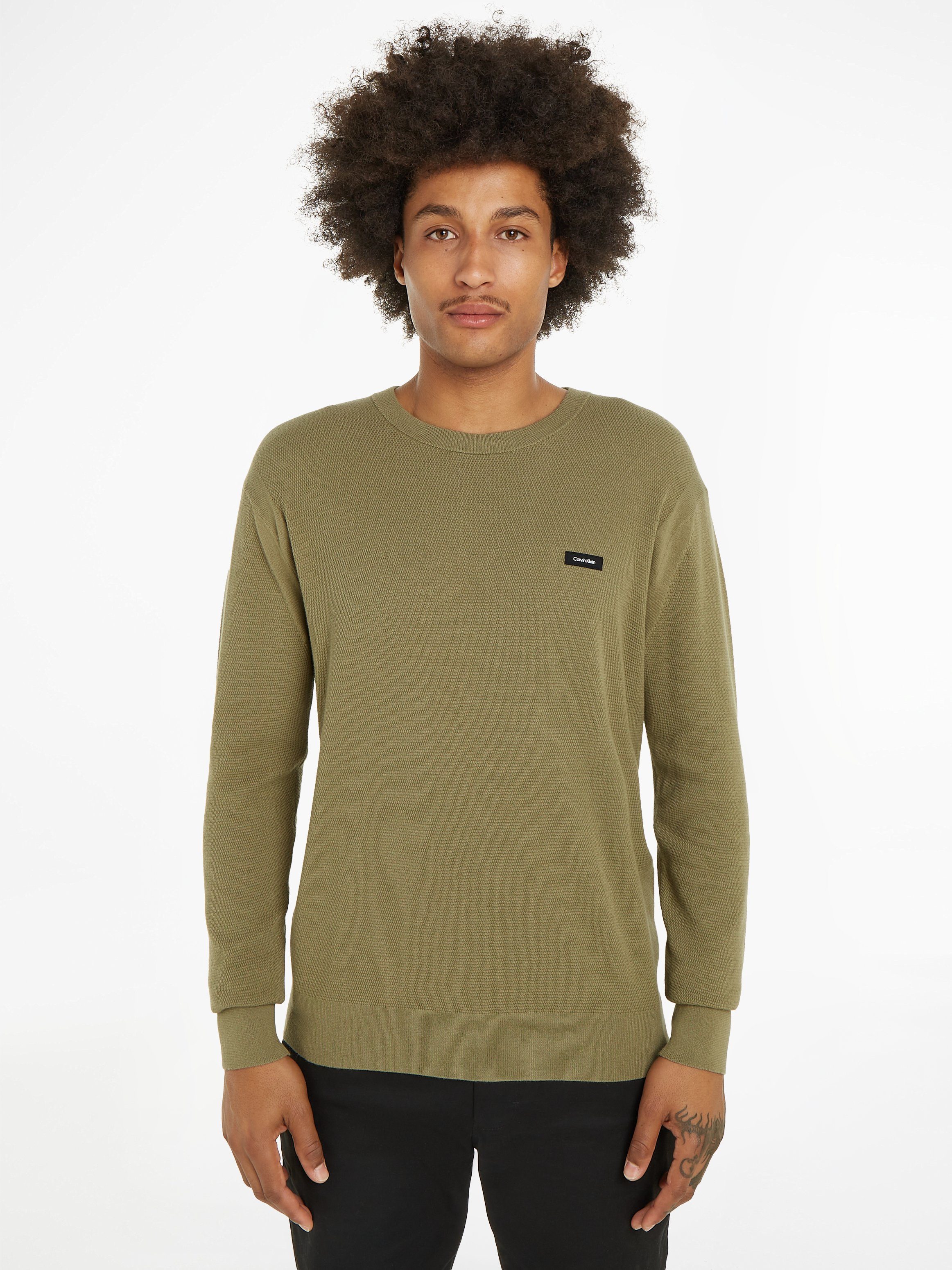 Calvin Klein Rundhalspullover TEXTURED CN SWEATER
