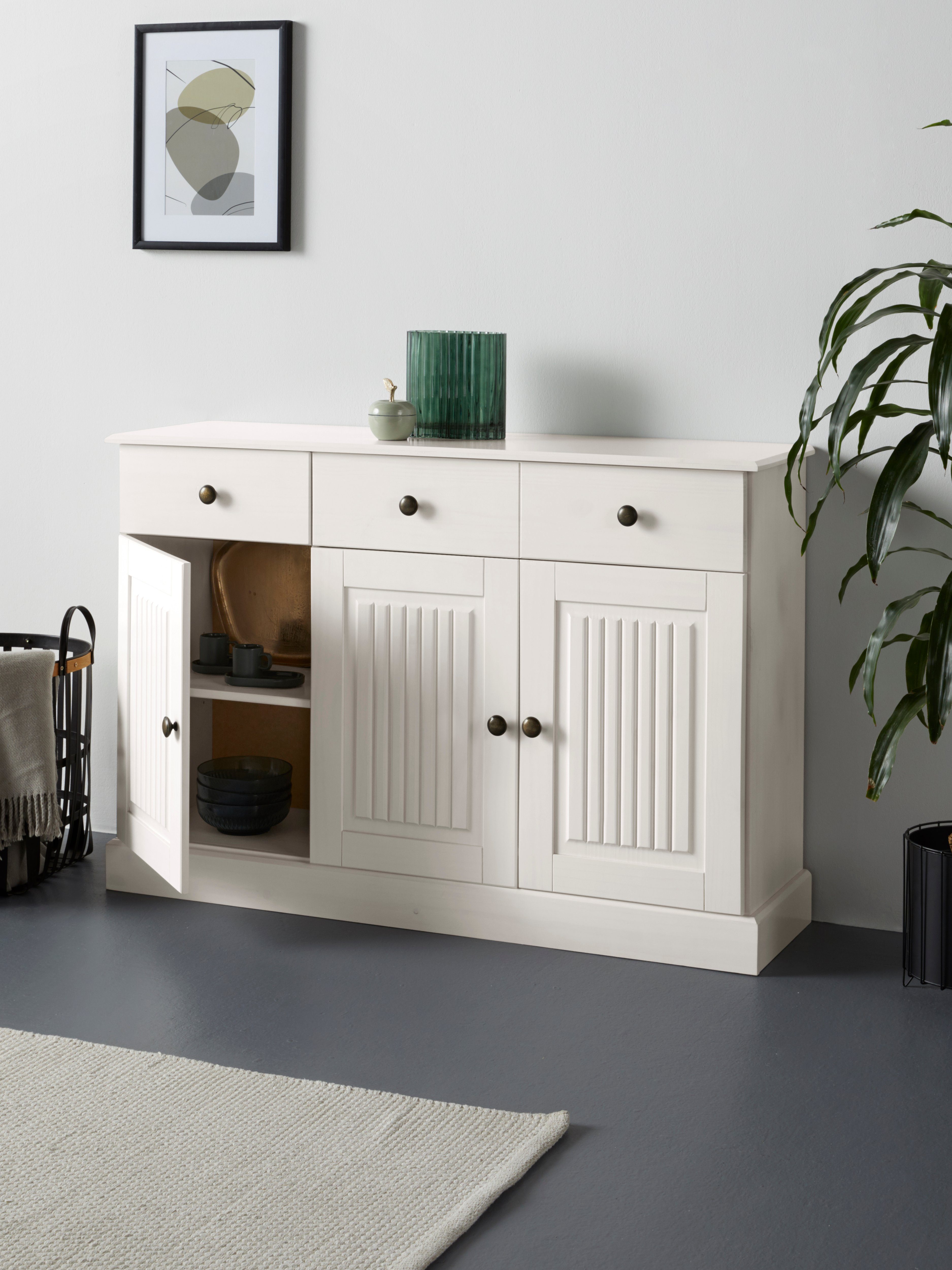 OTTO home Sideboard Liotta, Kommode mit 2 Schubkästen u. 2 verstellbare Einlegeböden