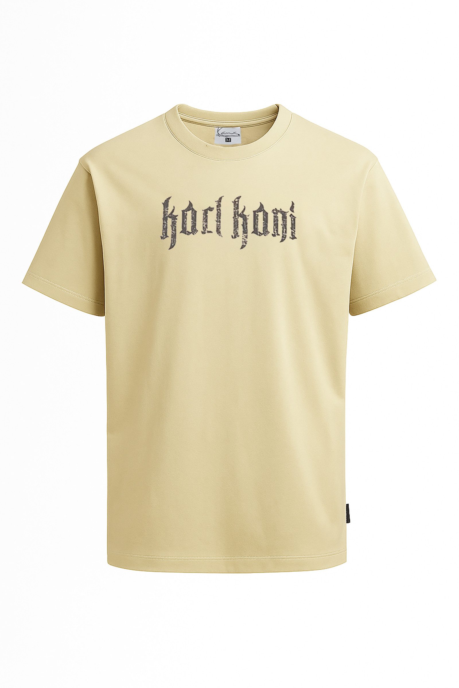 Karl Kani Print-Shirt Karl Kani Signature Butterfly T-Shirt Streetwear light sand M (Woven) Print im Brustbereich und auf dem Rücken
