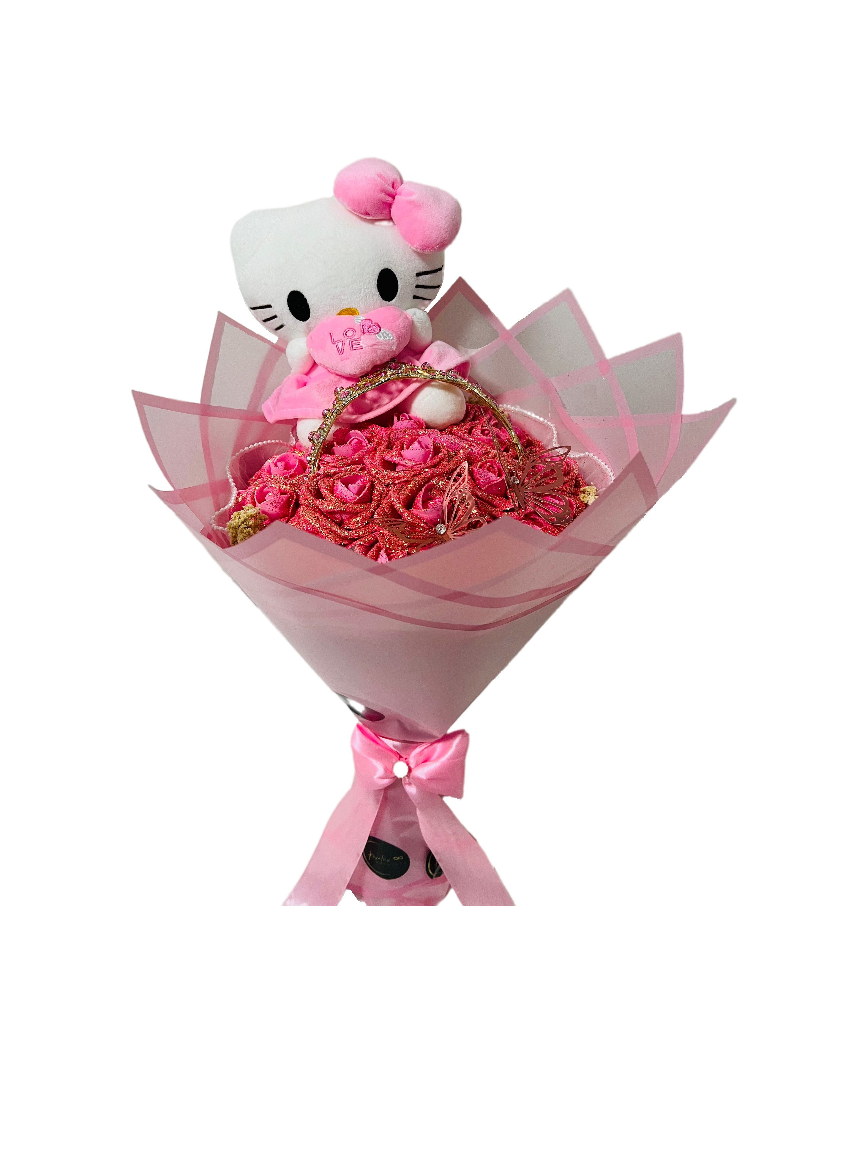 Kunstblumenstrauß Blumenstrauß / Rosen / Bouquets / Blumen / Künstliche Blume, M-Diamant