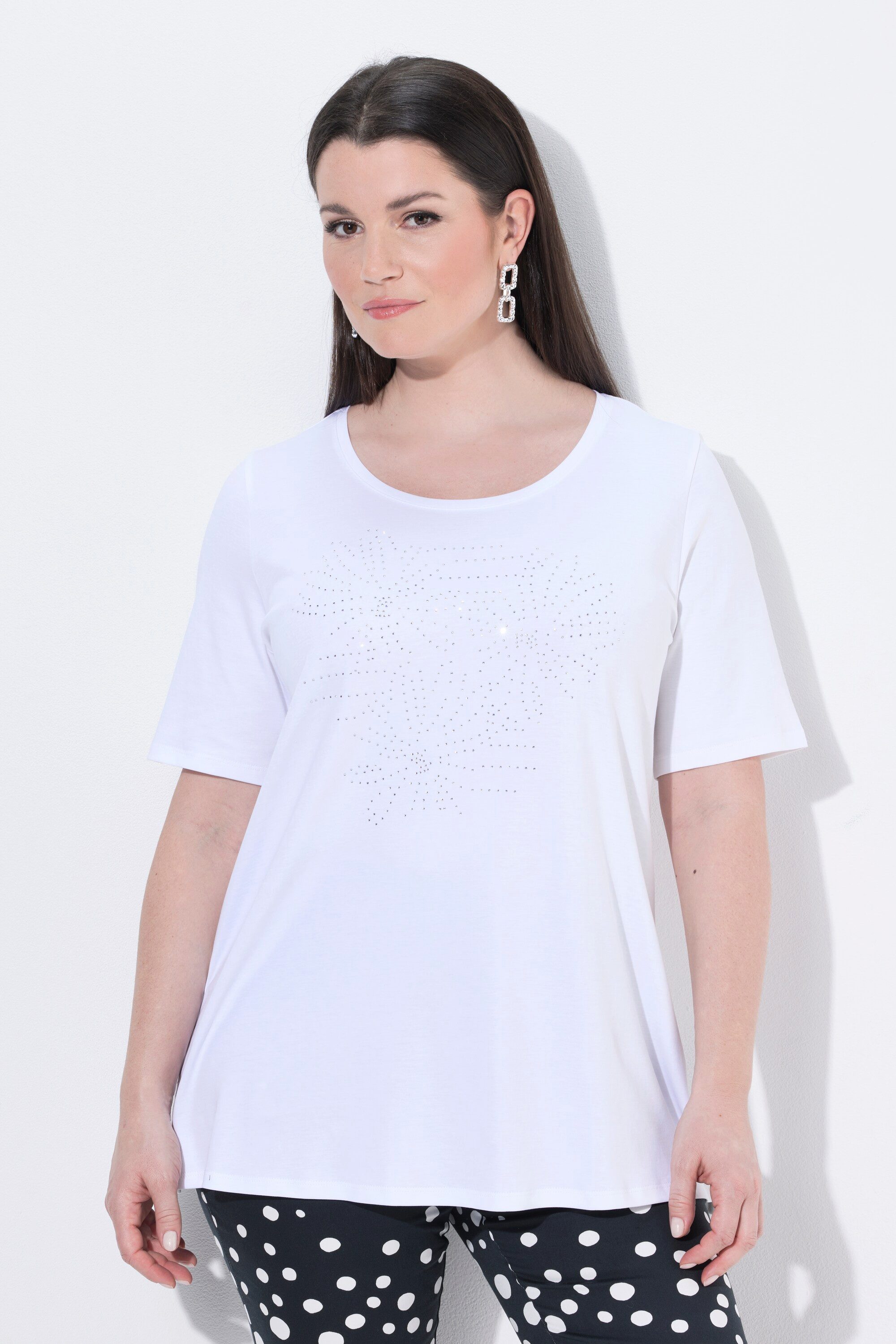 T-Shirt T-Shirt A-Linie Rundhals Halbarm Pima Cotton