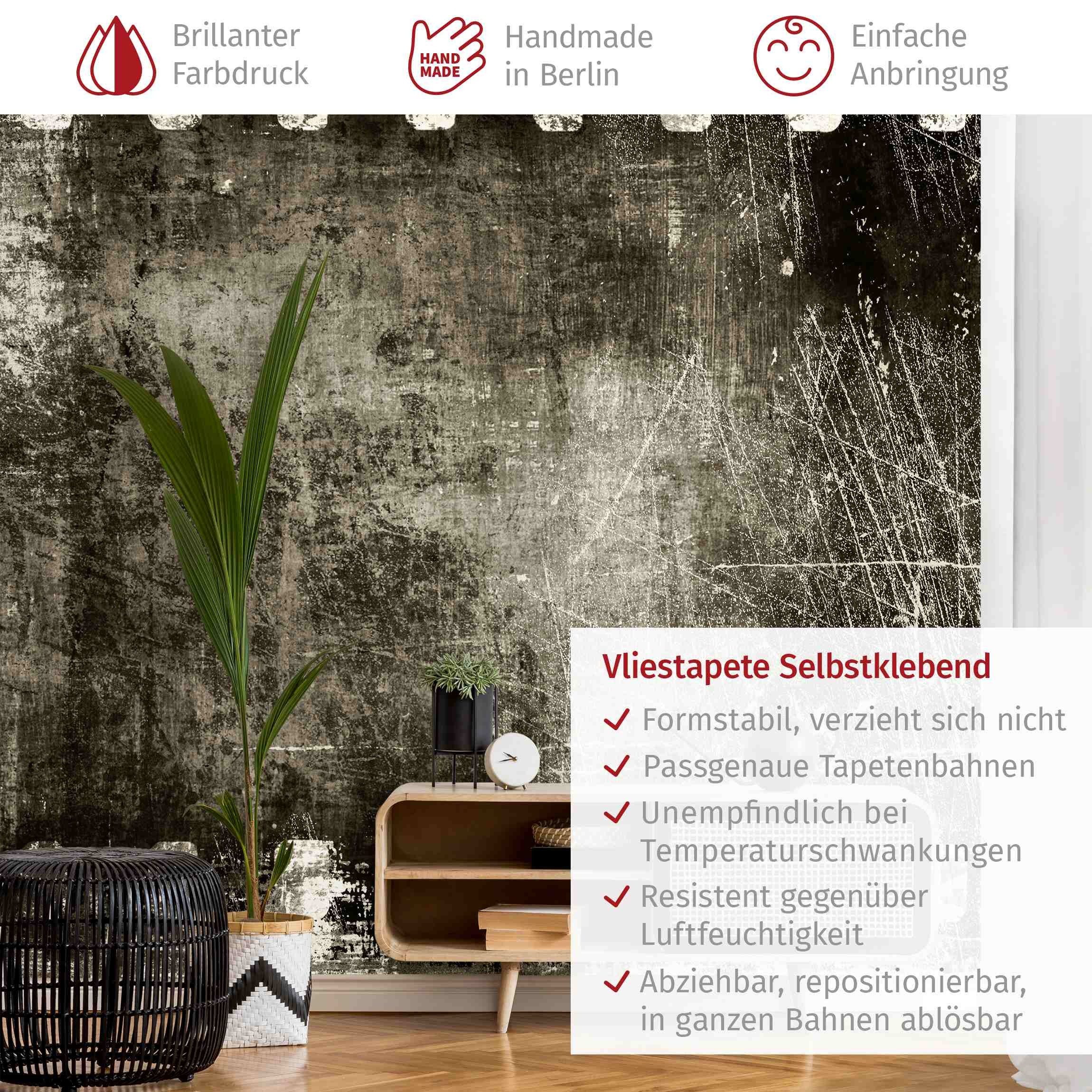 Bilderdepot24 Vliestapete Vintage Vintage Film Fotofilm Rustikal Industrial Wanddeko, Glatt, Matt, (Vliestapete inkl. Kleister oder selbstklebend), Wohnzimmer Schlafzimmer Küche Flur Fototapete Motivtapete Wandtapete