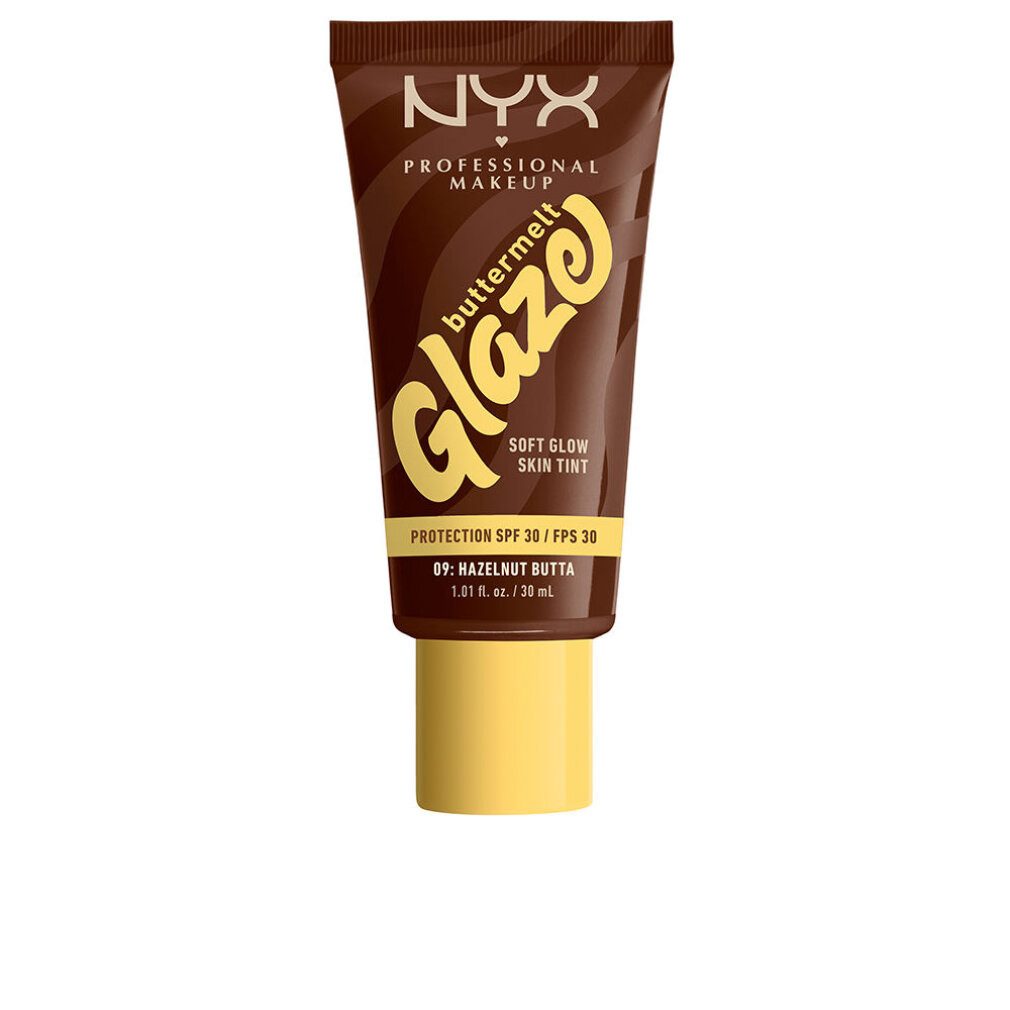 Nyx Professional Make Up Körperpflegemittel BUTTERMELT GLAZE Sonnenschutzfarbe + SPF30 #09 -Hazelnut Butta 30 ml