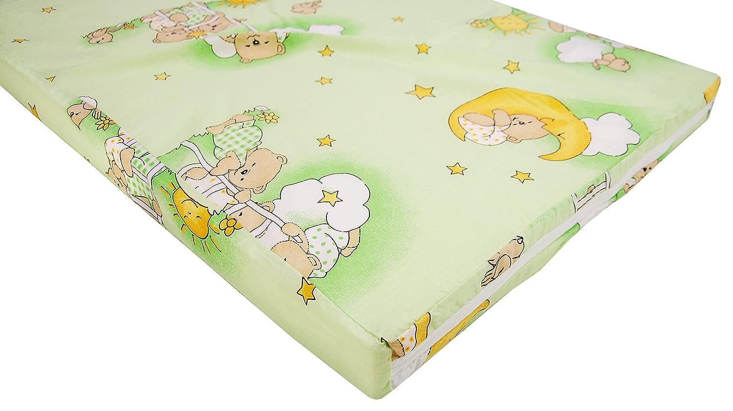 Kindermatratze Babymatratze mit Baumwollbezug, waschbar & rollbar–Allergike günstig online kaufen