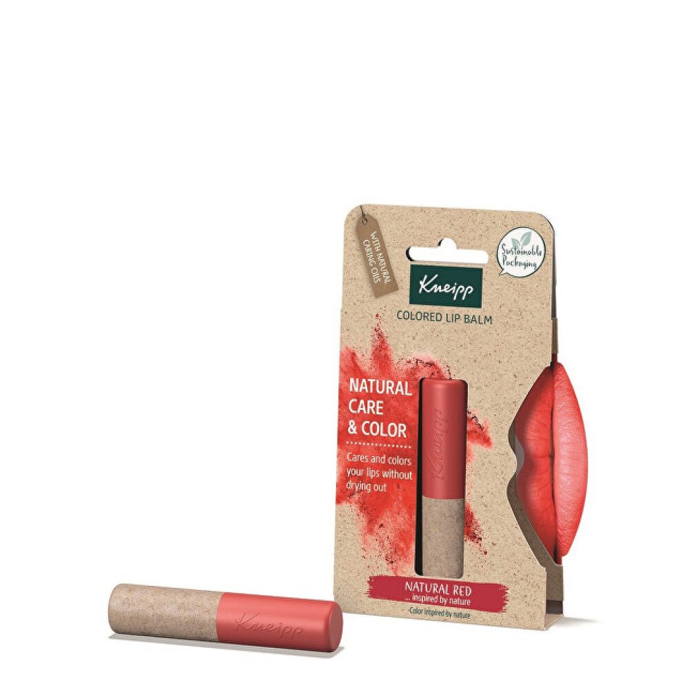 Kneipp Lippenpflegemittel Naturfarbener Lippenbalsam Rot Barevna1 2 Balza m Na Rty