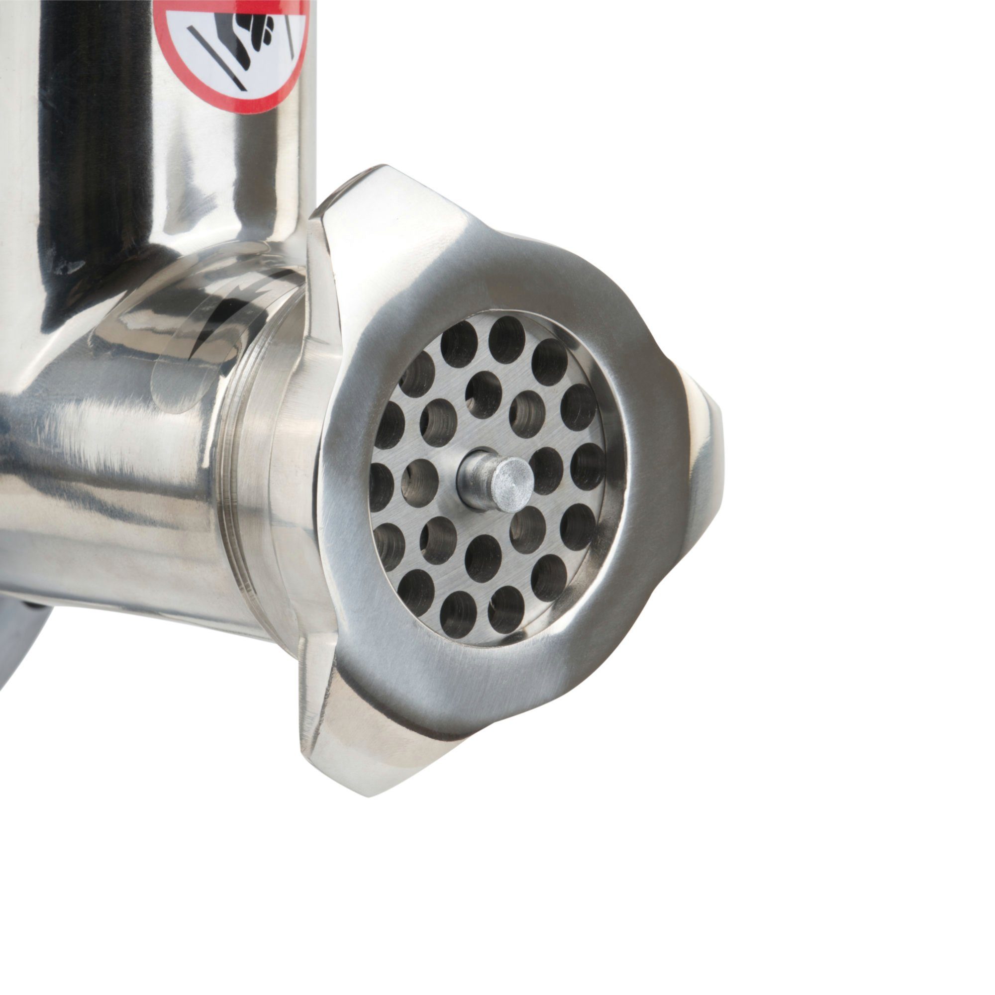 Mahlzeit Fleischwolf Edelstahl Hackfleischmaschine elektrisch 450W 75kg/h silber, 450 W