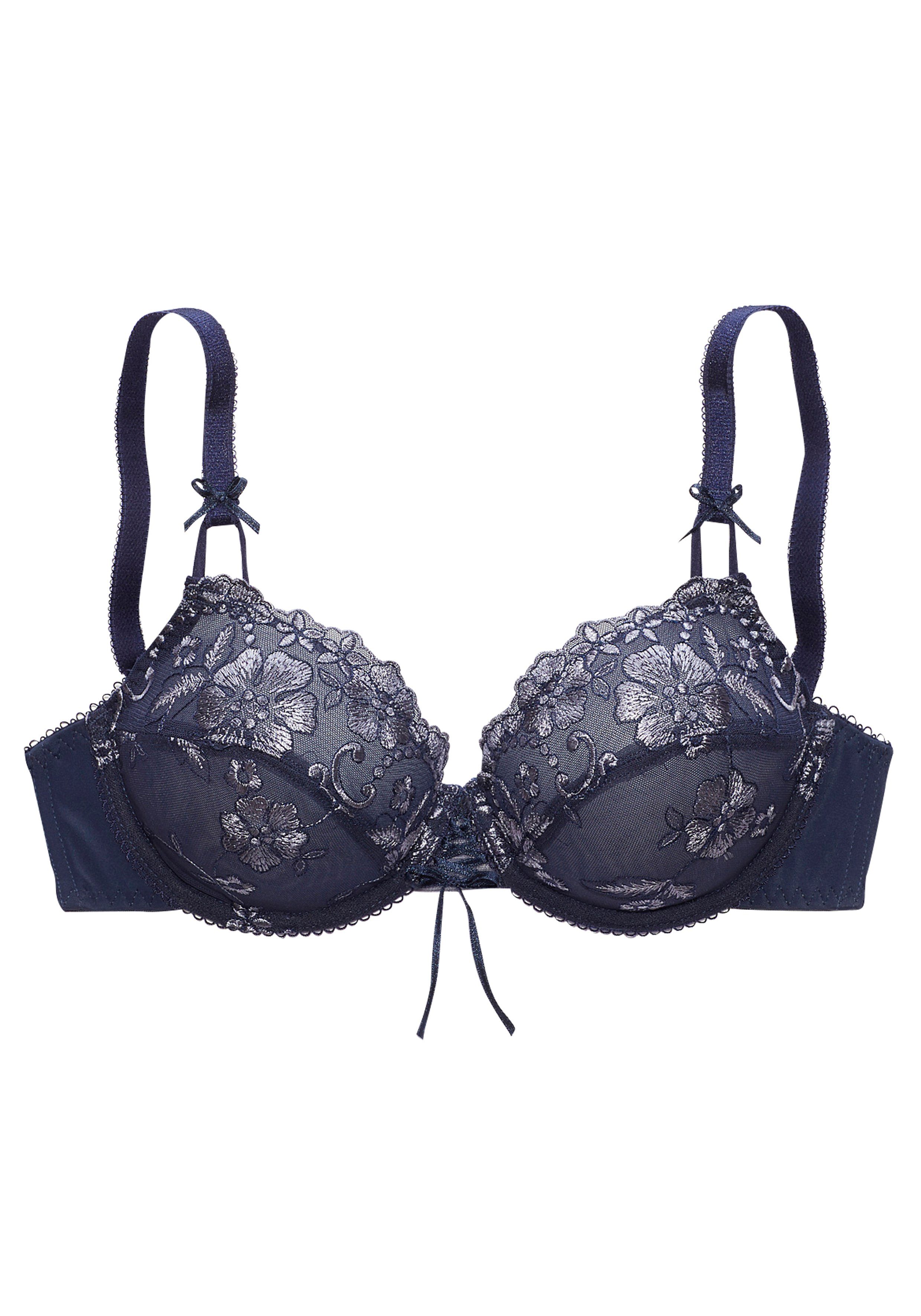 LASCANA Bügel-BH Spitzen-BH, Dirndl-BH, Wanda mit Zierschnürung und Stickerei Spitze, als Dessous-Set kombinierbar – Bild 2 von 5