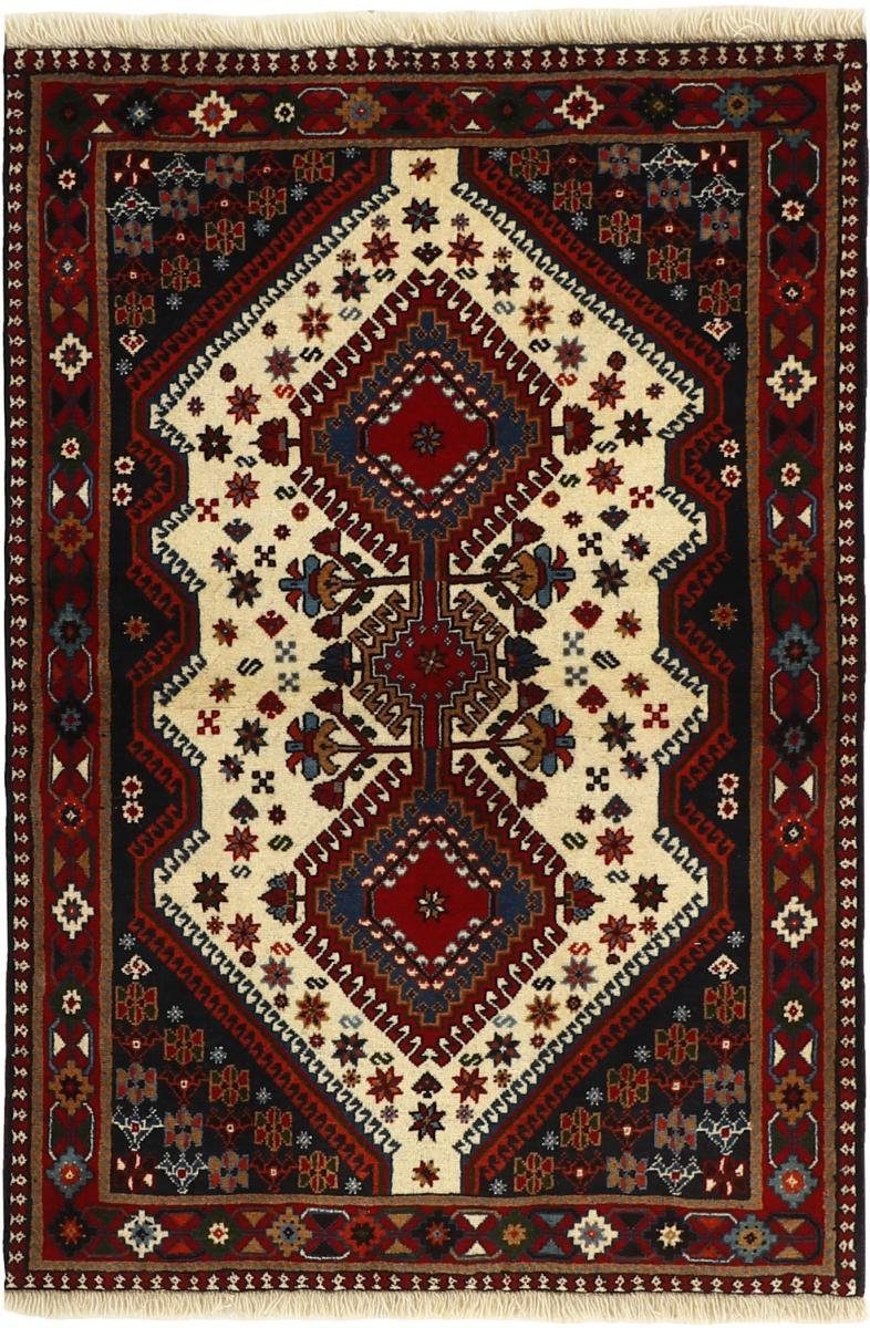 Orientteppich Yalameh 103x148 mm Trading, Orientteppich Perserteppich, / Nain Höhe: 12 Handgeknüpfter rechteckig