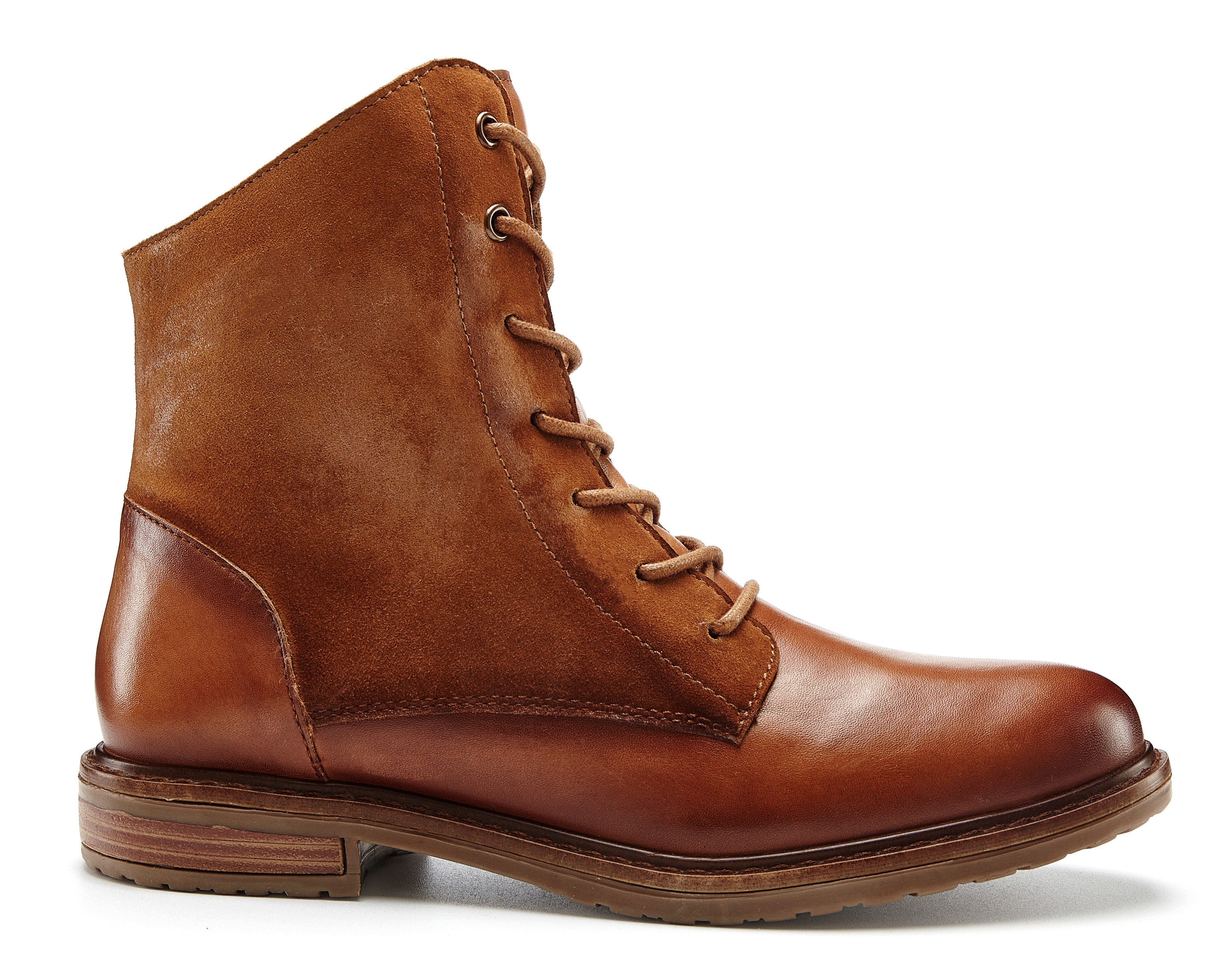 LASCANA Boots, Lederschuhe, Stiefelette aus Leder