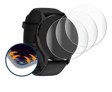 Savvies Full-Cover Schutzfolie für Garmin Venu 3, Displayschutzfolie, 4 Stück, 3D Curved klar