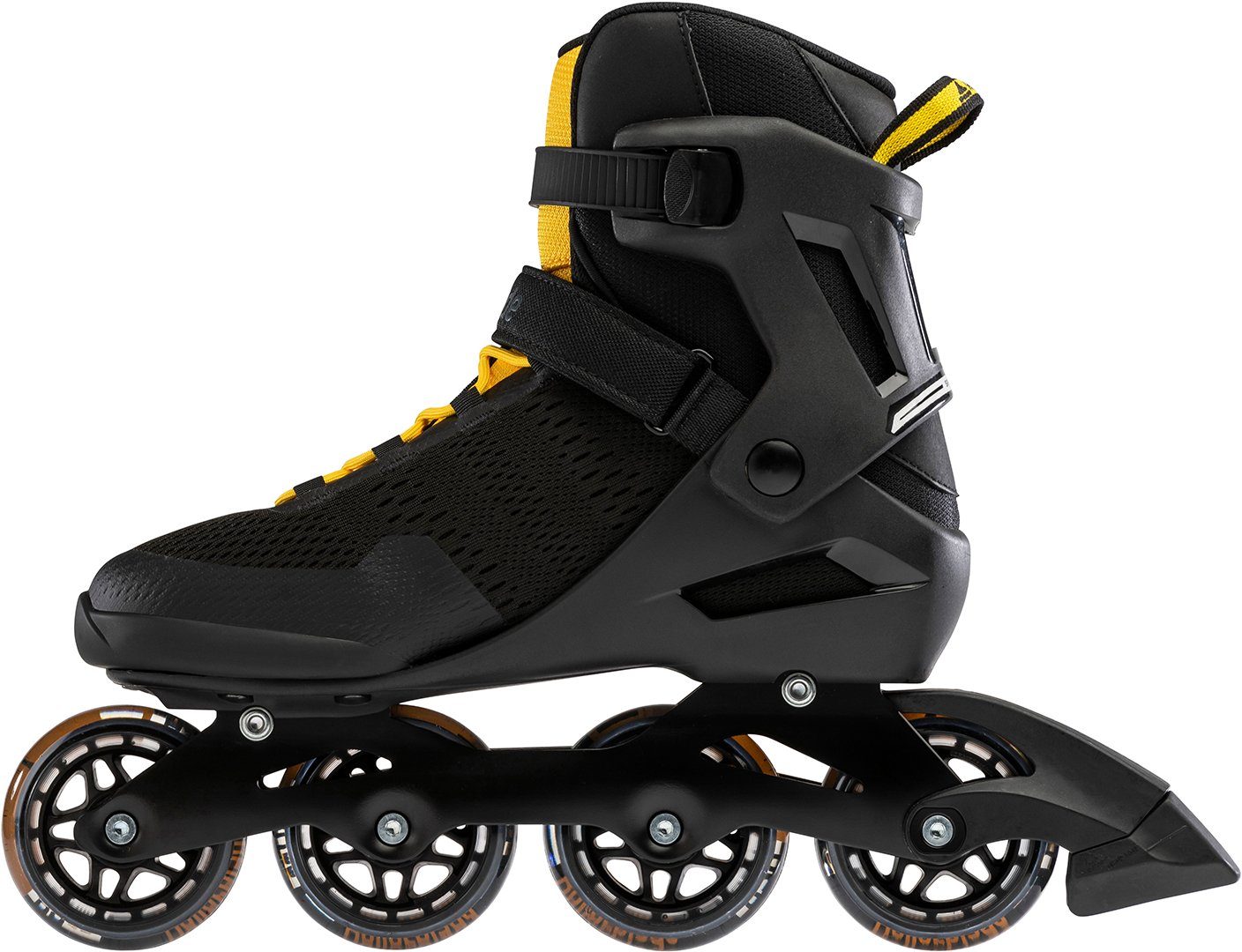 Sport Skateausrüstung ROLLERBLADE Inlineskates ROLLERBLADE SPARK 80 Inline Skate 2021 black/saffron yellow