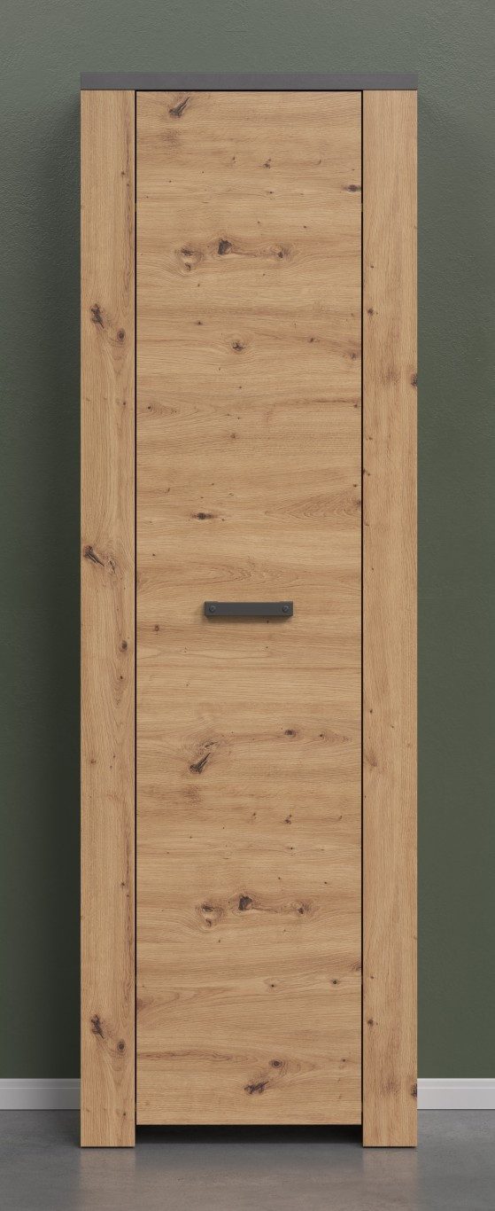 trendteam Schuhschrank Garderobenschrank Follow, Artisan Eiche / Matera grau 65 cm