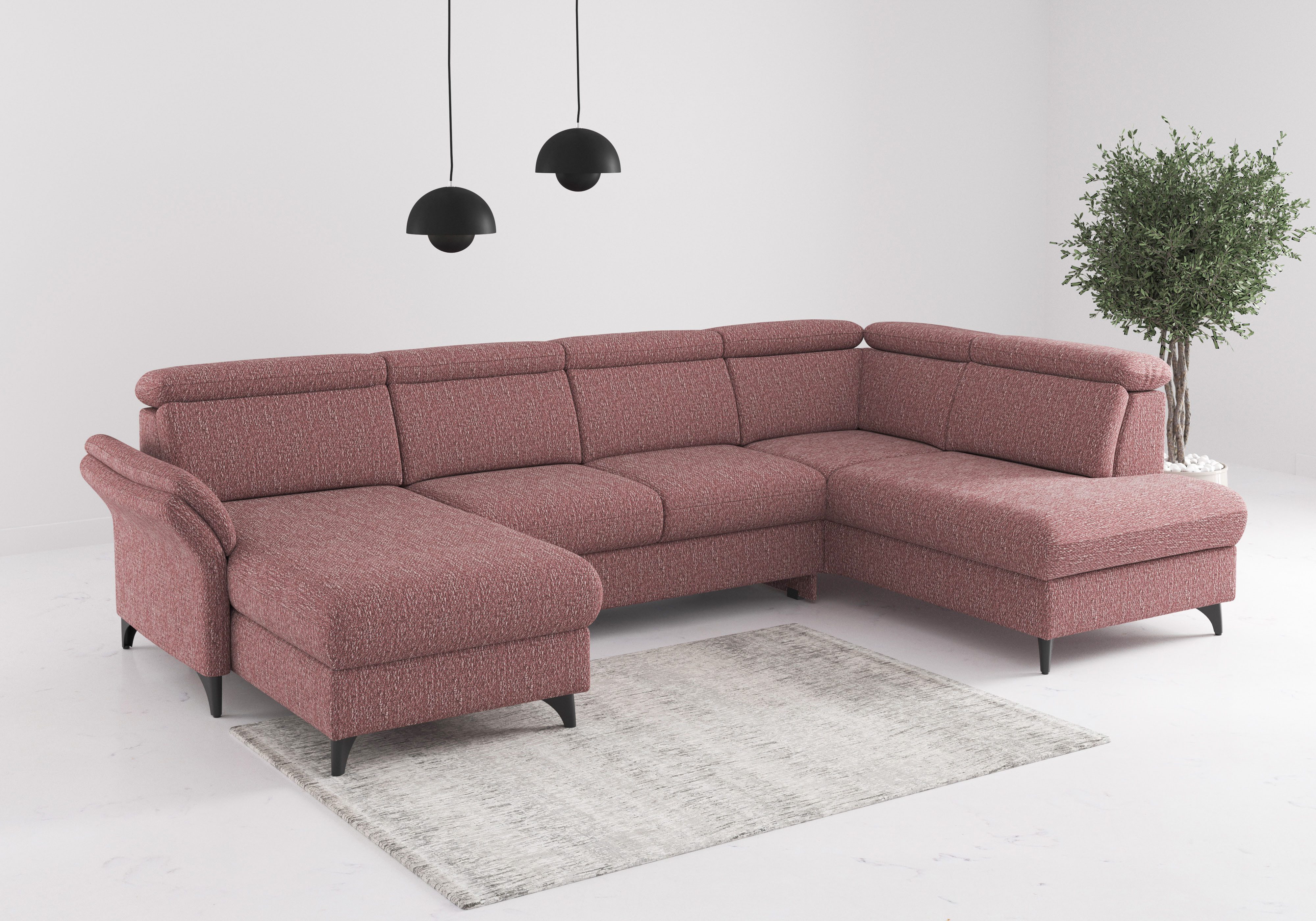 sit&more Wohnlandschaft Glendale, inkl. Kopfteilverstellung,wahlweise mit Vorziehsitz und Bettkasten