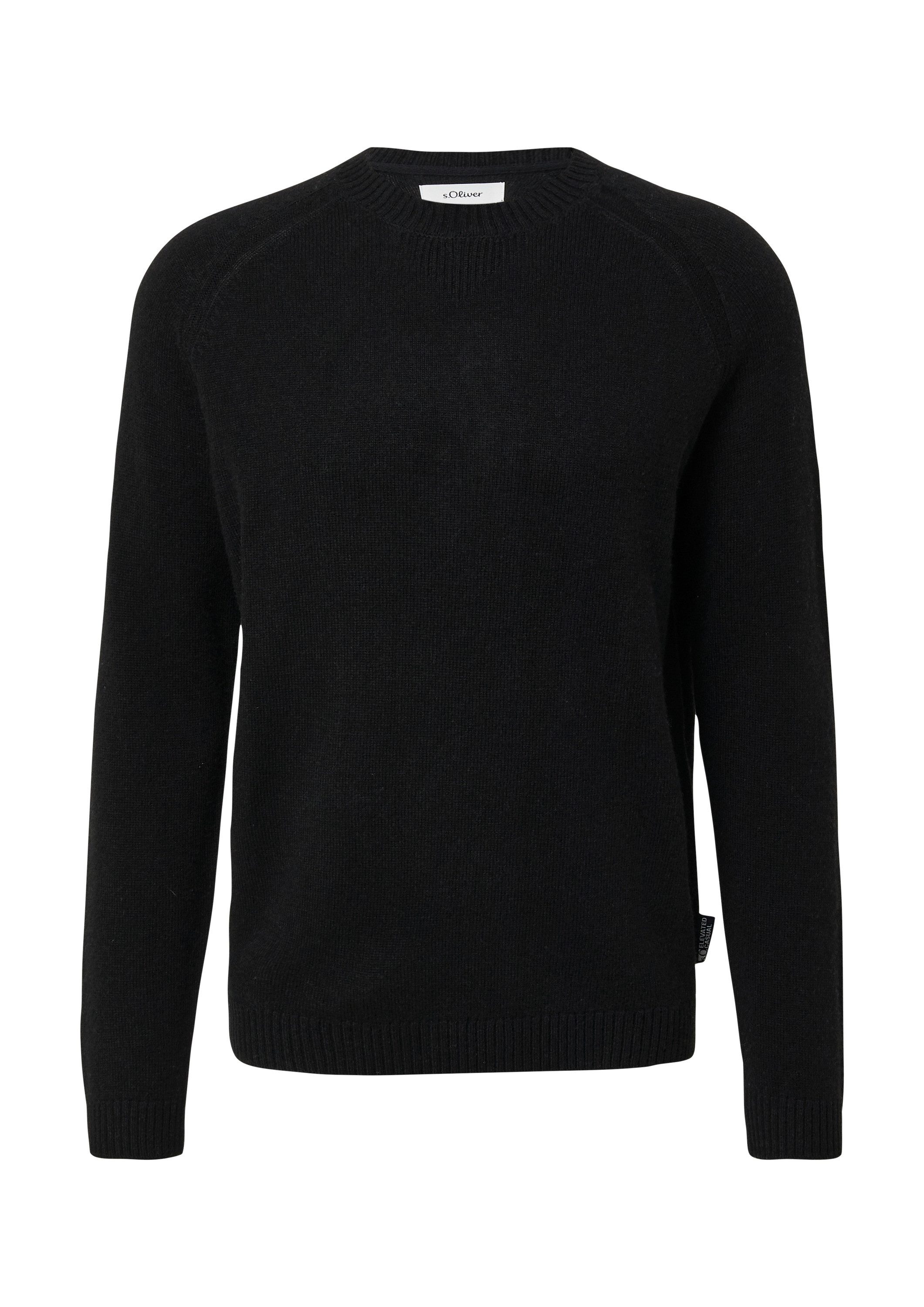 s.Oliver Longpullover Strickpullover Strickpullover aus reiner Lammwolle günstig online kaufen