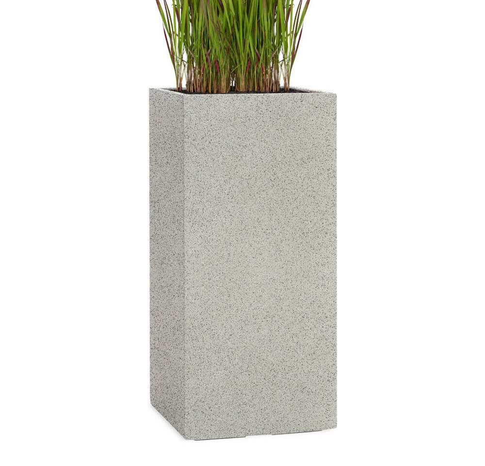 Pflanzwerk® Pflanzkübel TOWER Premium Blumenkübel Pflanzsäule Fiberglas mit Lotus-Effekt