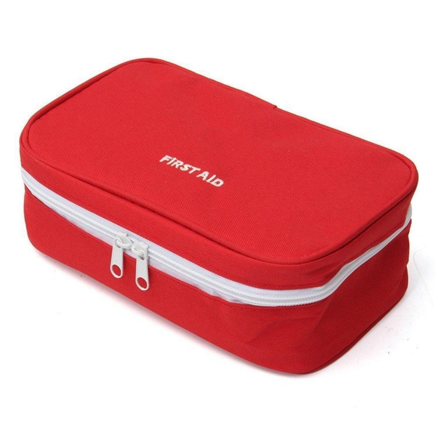 LuxusKollektion Erste-Hilfe-Koffer Erste Hilfe Set Rot/Slivercolor 23x13x7.5cm