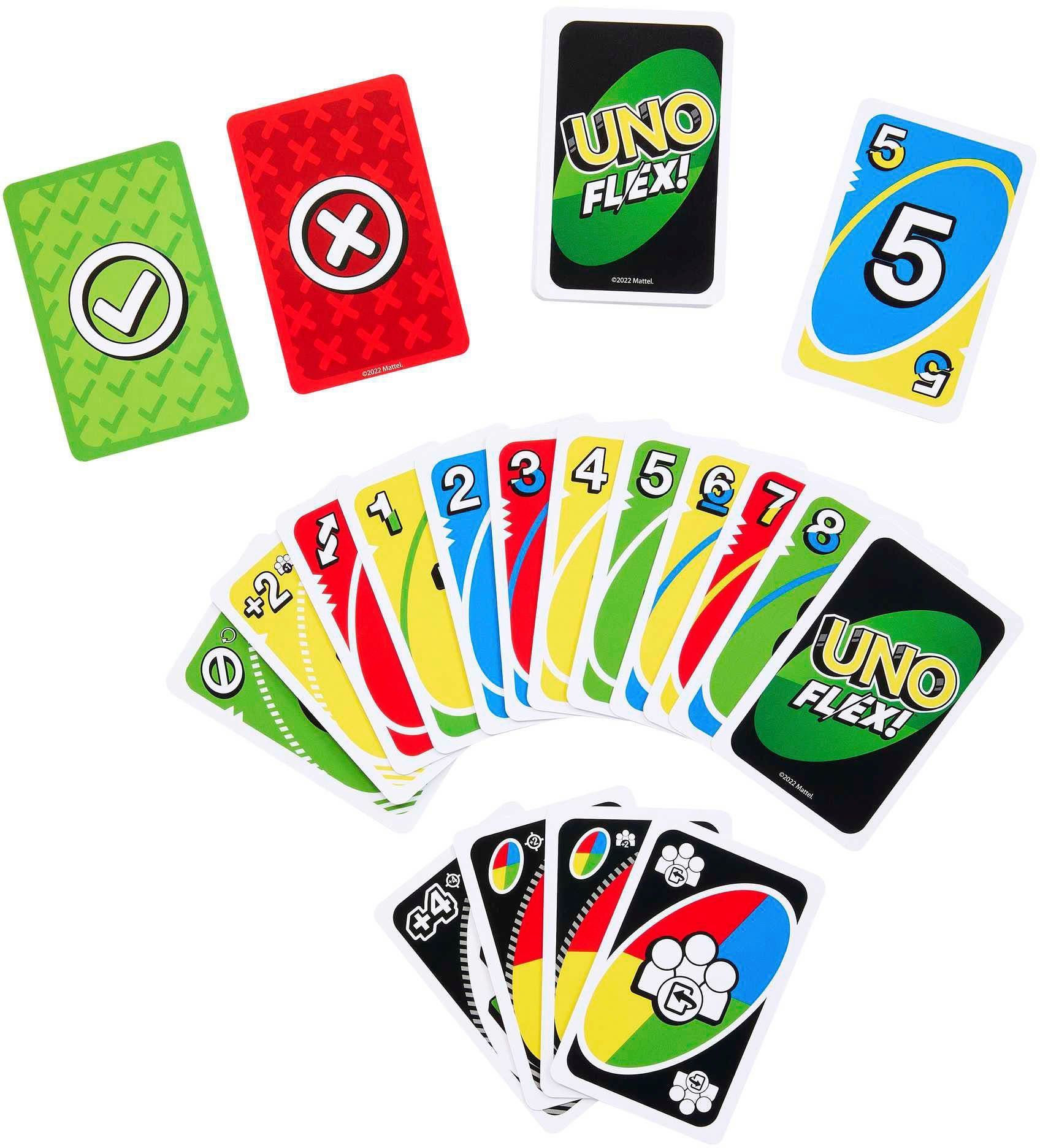 Mattel games Spiel UNO Flex, Familienspiel