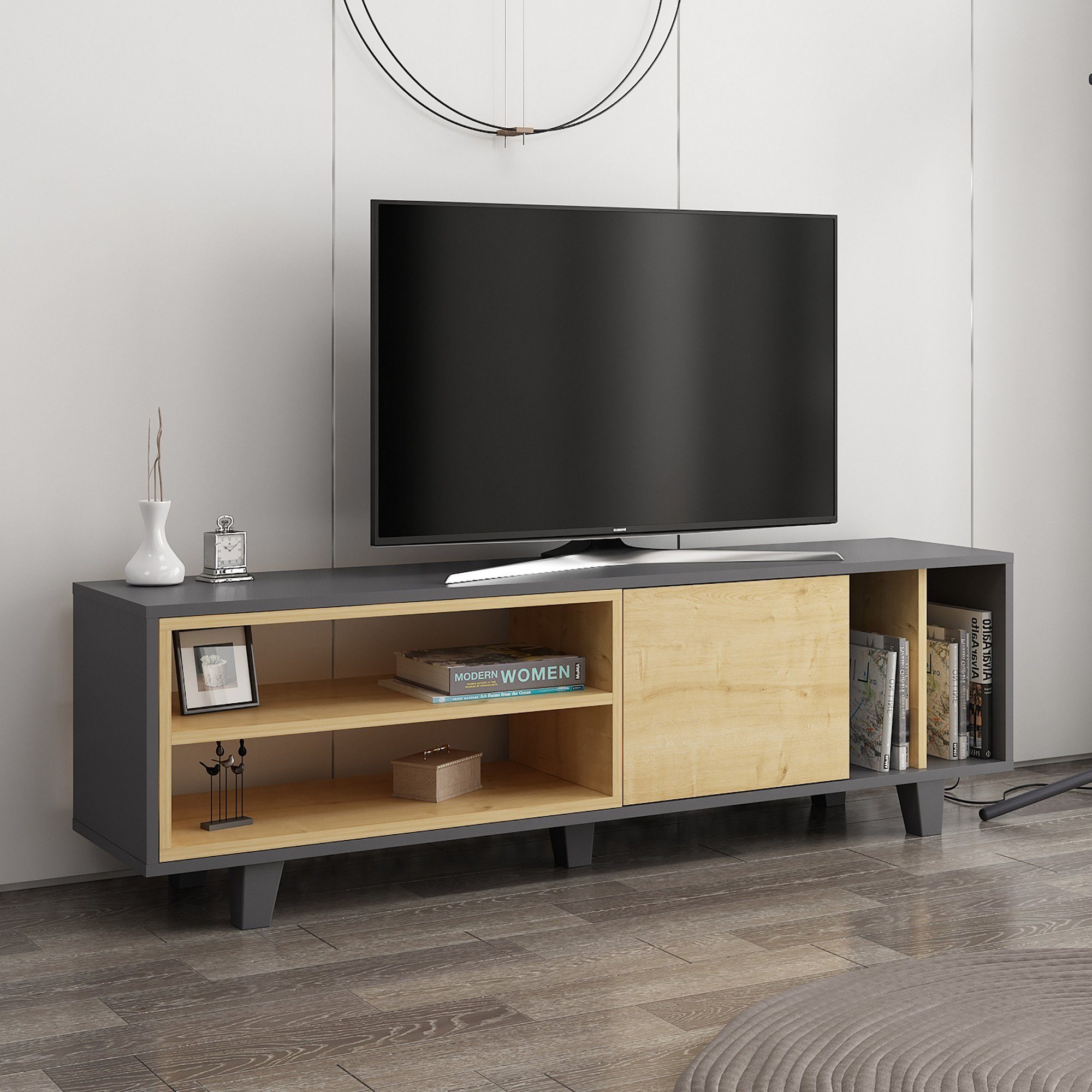 Skye Decor TV-Schrank Schränke, 48,6x160x35 cm, 100% Melaminbeschichtete Partikelplatte