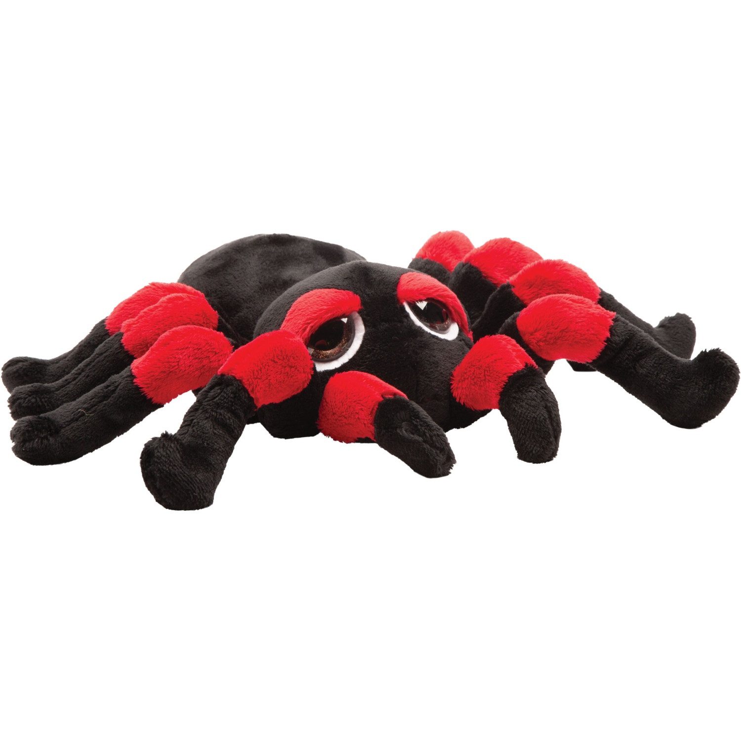 Geese Design-Trends Kuscheltier Stofftier Spinne Nico Schwarz/Rot M