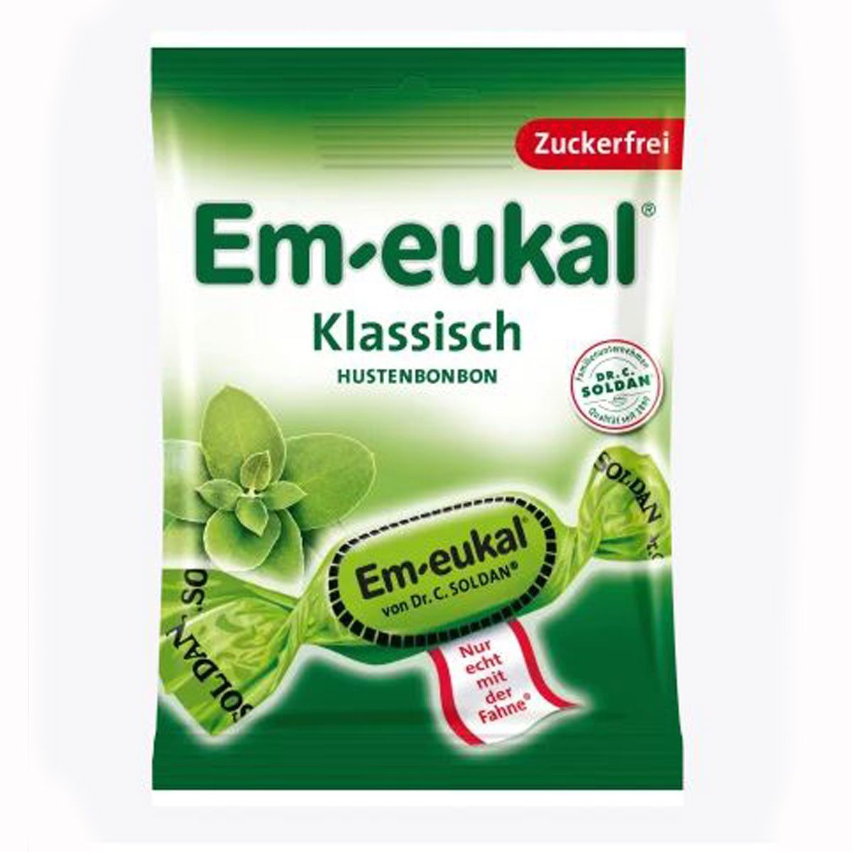 Em-eukal Süßigkeit, Em eukal Klassisch Zuckerfreie klassische Hustenbonbons Menthol 75g