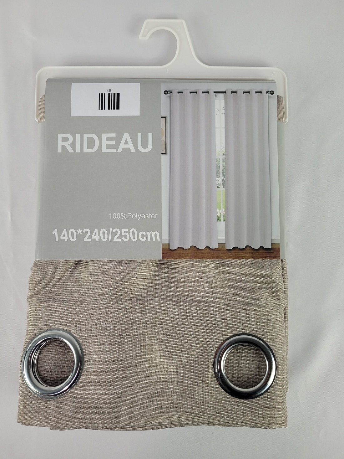Vorhang 1x Vorhang 140*240/250 cm Beige