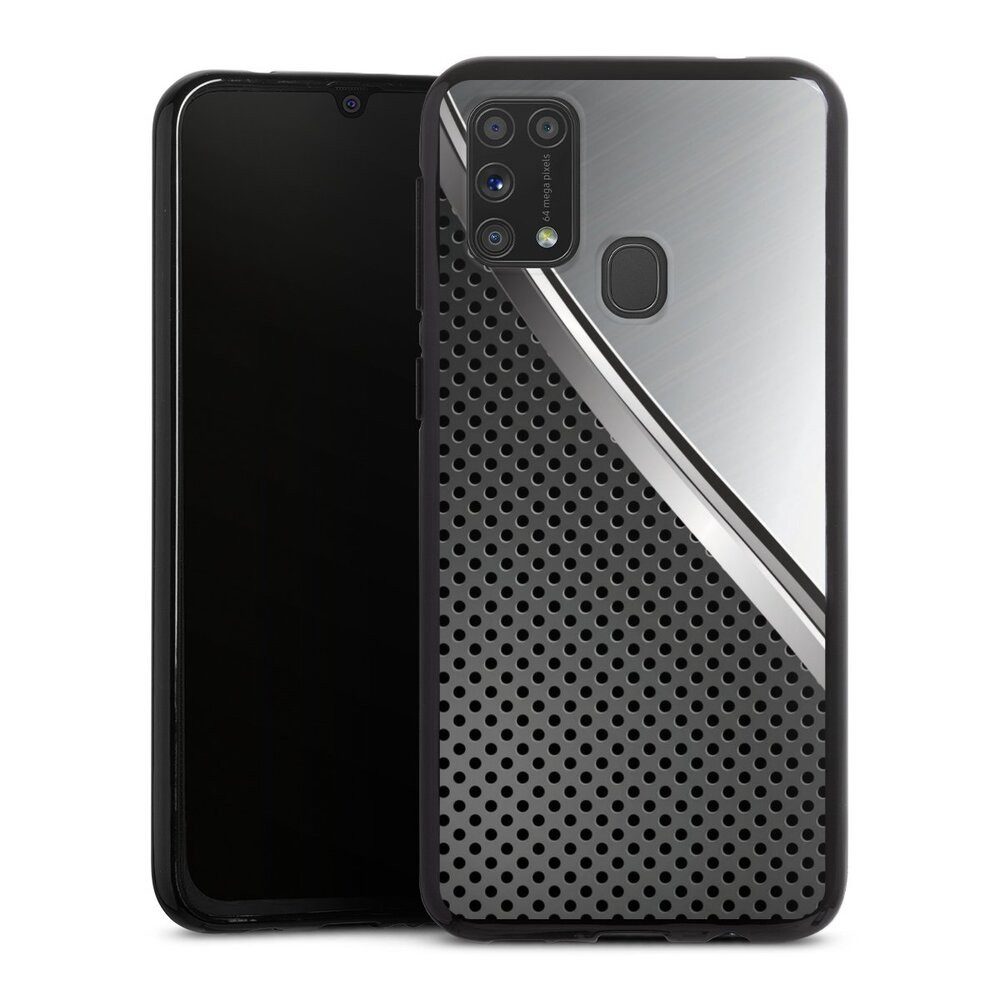 Handyhülle Carbon Stahl Metall Duo Metal Surface