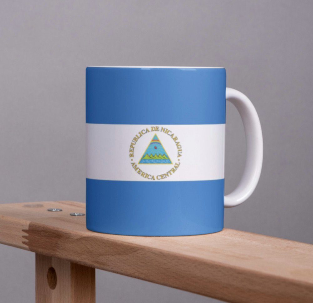 Tinisu Tasse Nicaragua Tasse Flagge Pot Kaffeetasse National Becher Kaffee Cup Büro