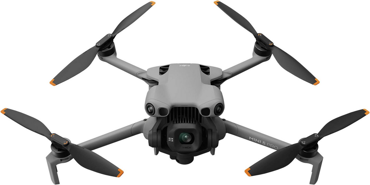 DJI Mini 5 Pro Fly More Combo (DJI RC2) Drohne (4K Ultra HD, DJI RC 2 Fernsteuerung, 3 Akkus, Ladestation, Filterset und Tasche) grau