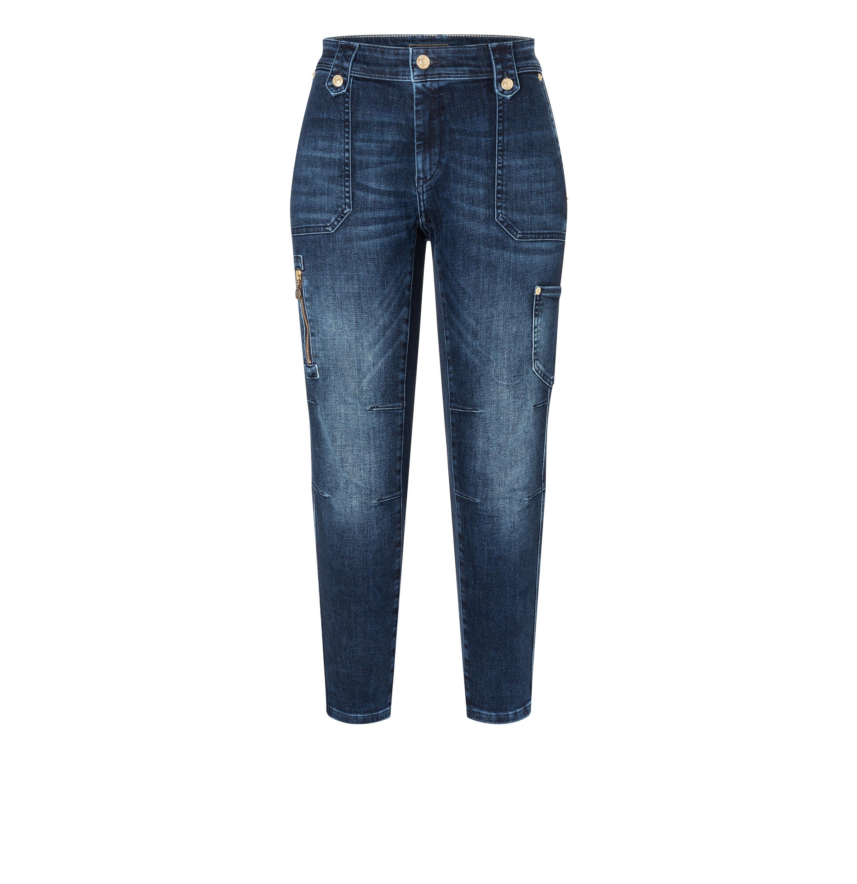 MAC RICH used mid D828 blue dark Stretch-Jeans MAC 2384-90-0389