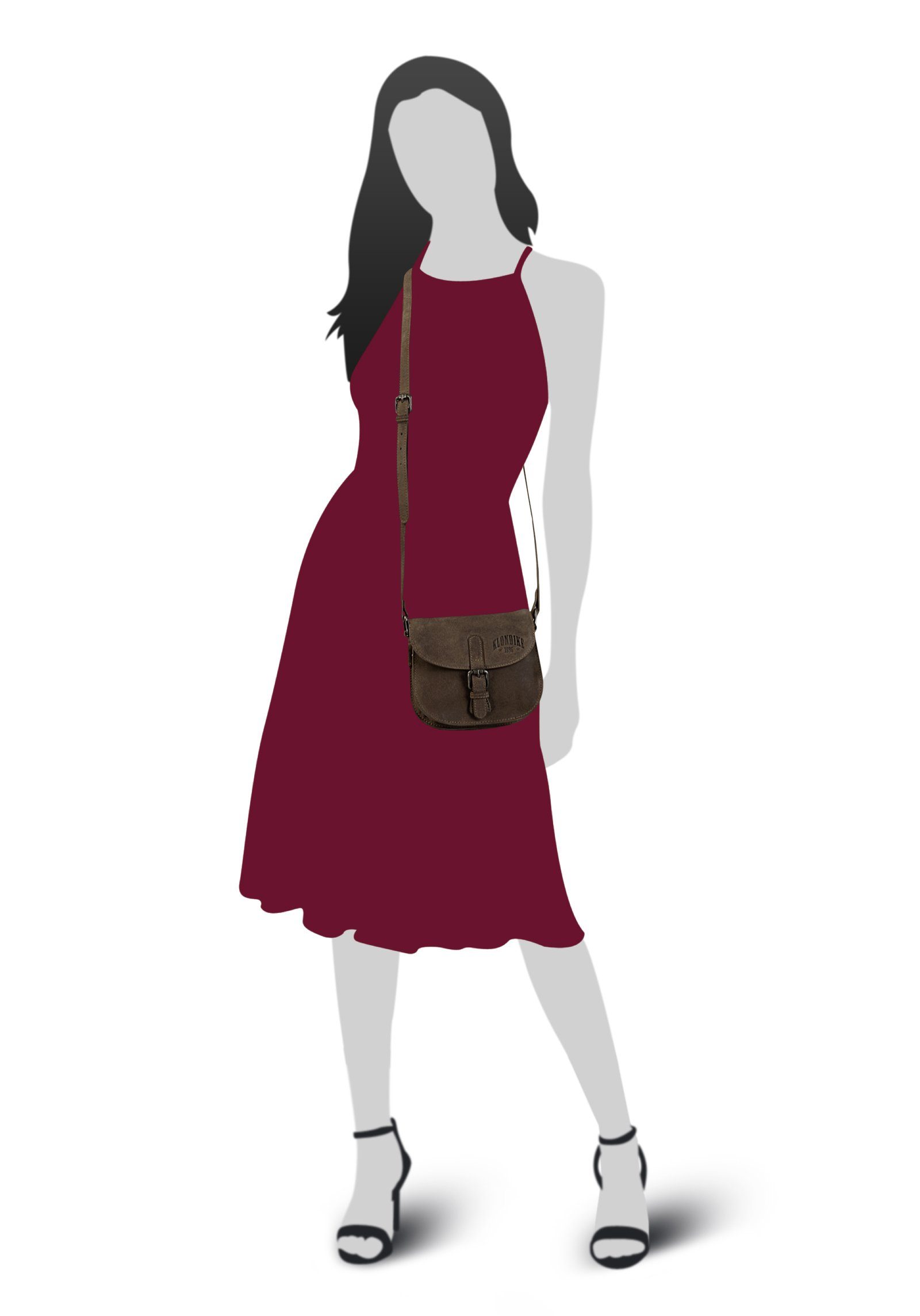 Klondike 1896 Umhängetasche CAREY, echt Leder