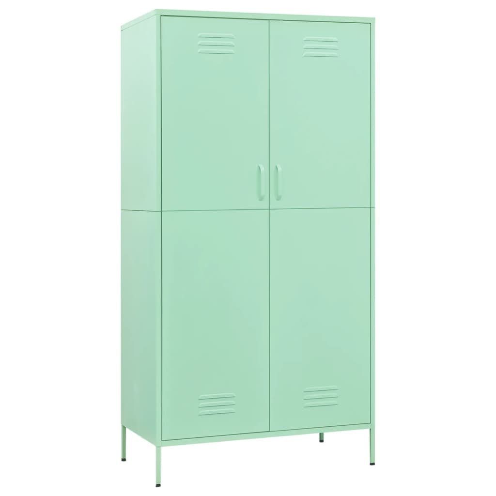 furnicato Kleiderschrank Minzgrün 90x50x180 cm Stahl (1-St)