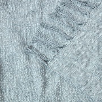 Plaid Überwurf Nirvana, 100% Baumwolle, grau, 150 x 200 cm, Homescapes