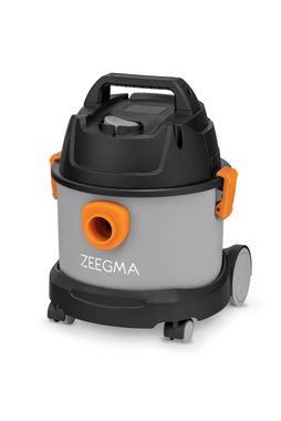 Zeegma Industriesauger Zonder Pro Compact, 1000,00 W, mit Beutel für trockenes Saugen, ohne Beutel für Saugen mit Wasser, Staubsauger für Trocken- und Nasssaugung + Gebläsefunktion