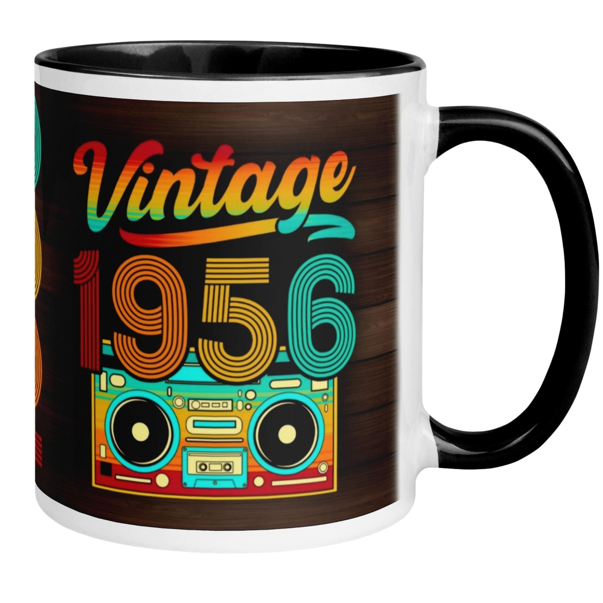 Momentals Tasse 70. Geburtstag Mann Frau – „Vintage 1956“ – Geburtstagsgeschenk, Gratis Versand · Links-&Rechtshänder · Spülmaschinenfest