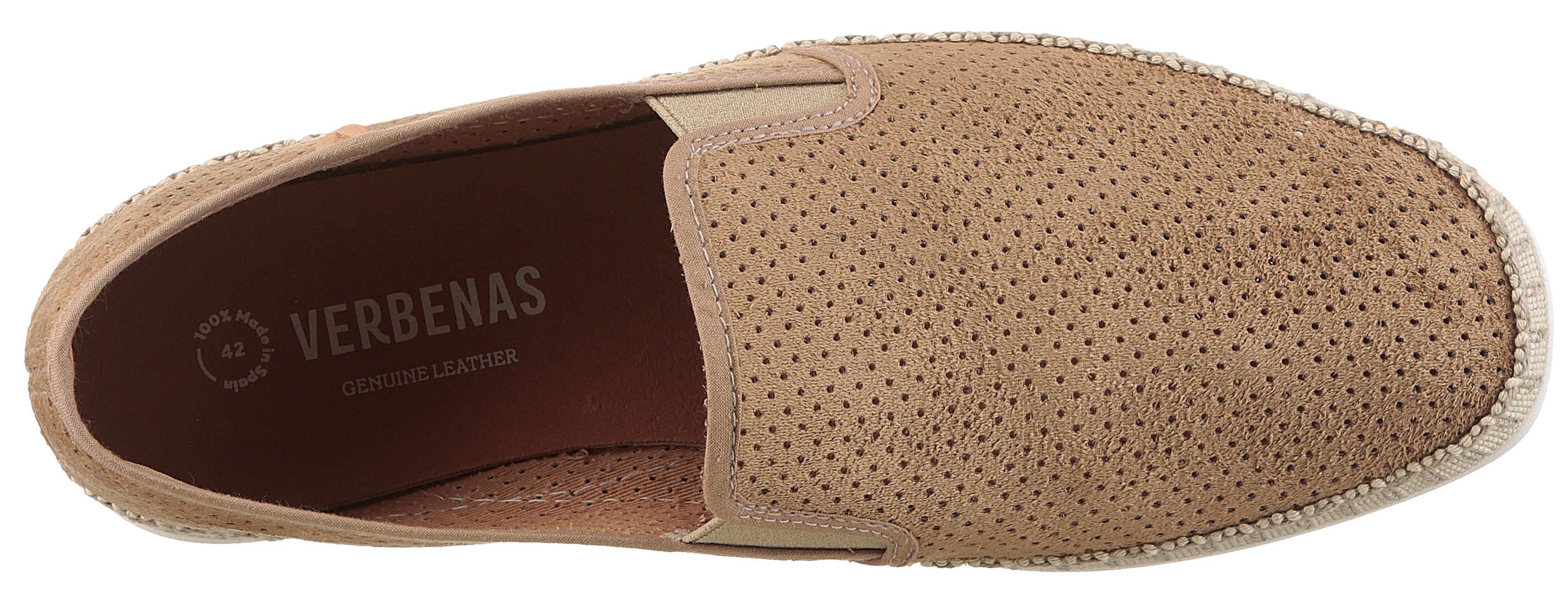 VERBENAS Boris Hole Gallery Slipper Espadrilles, Sommerschuh, Freizeitschuh mit luftiger Perforierung