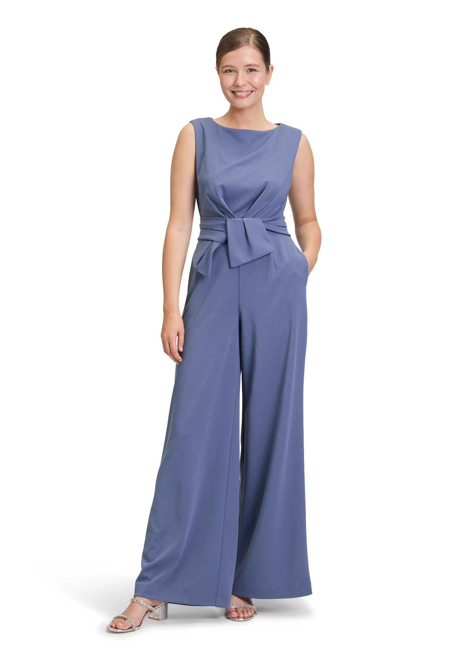 Vera Mont Overall Damen Jumpsuit mit weitem Bein (1-tlg) Bunddetail günstig online kaufen