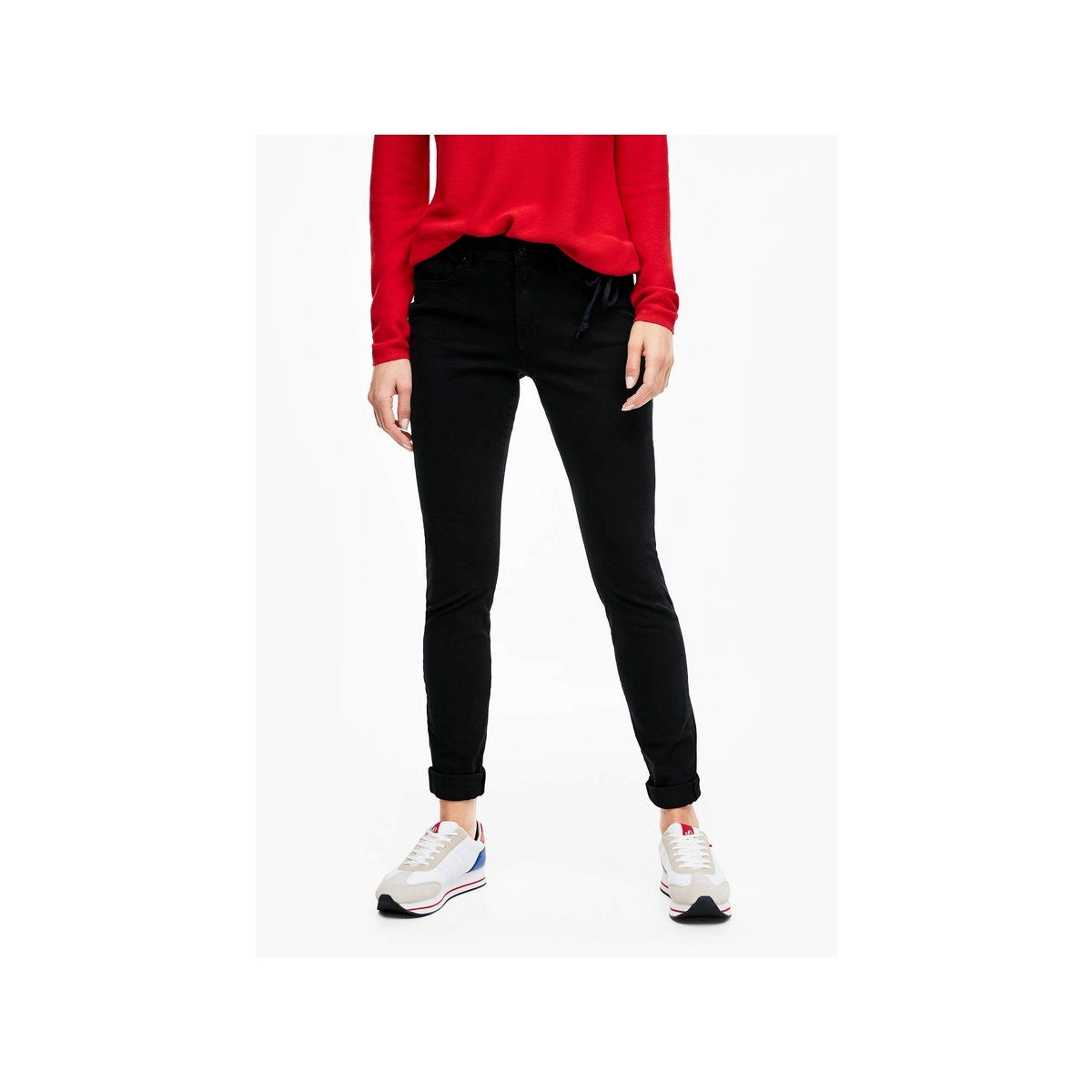 (1-tlg) 5-Pocket-Jeans s.Oliver fit skinny schwarz
