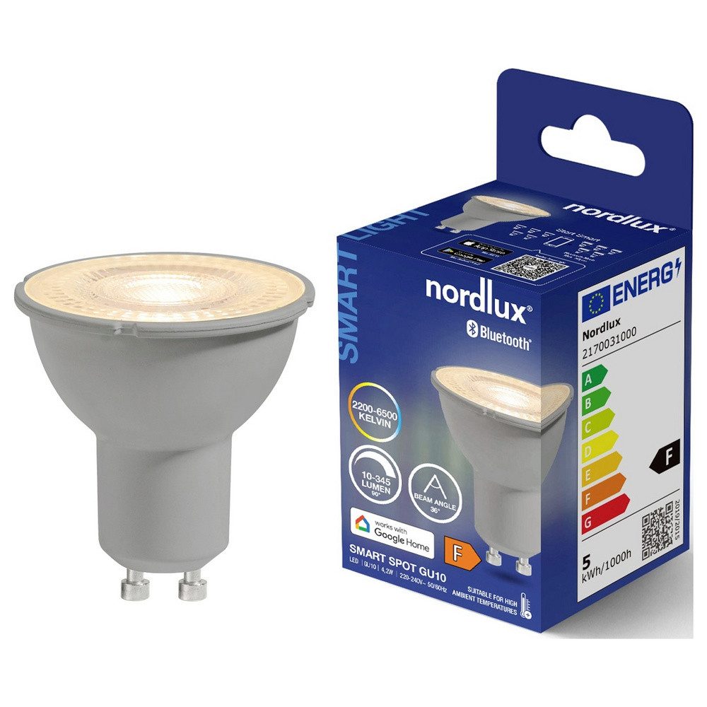 Nordlux LED-Leuchtmittel Nordlux 2170031000 LED EEK F (A - G) GU10 app-gesteuert, dimmbar 1