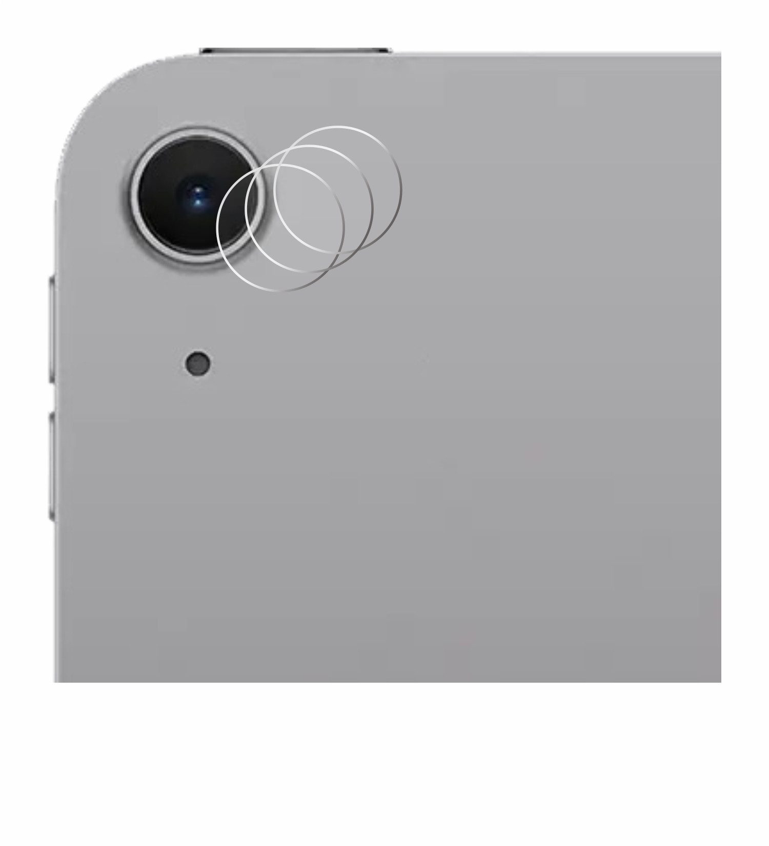 Savvies Displayschutzfolie Schutzfolie für Apple iPad Air 11" M3 WiFi 2025 (NUR Kameraschutz), 6 Stück, Displayschutz Schutz Folie Klar Transparent