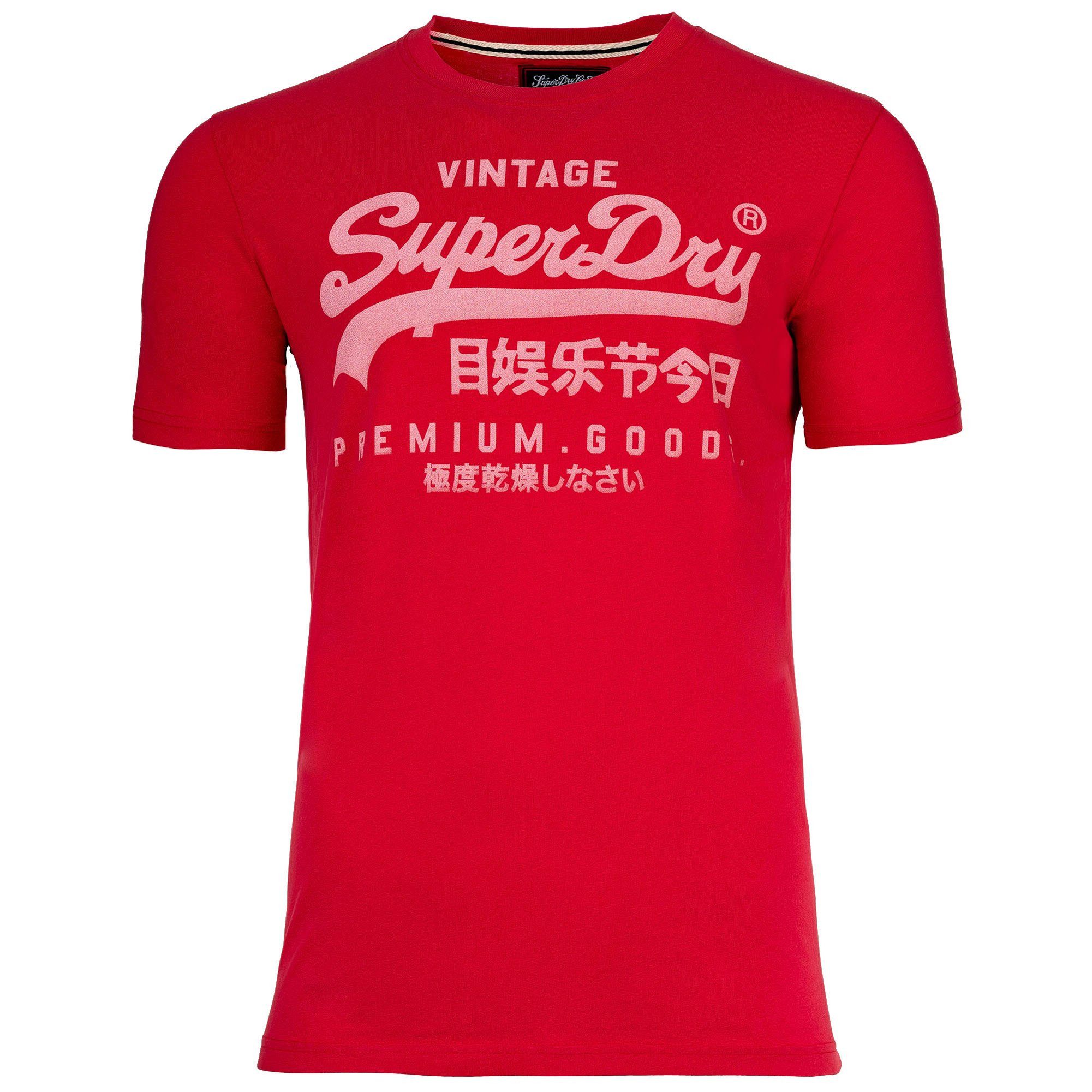 Superdry T-Shirt Herren T-Shirt 1er Pack Baumwolle VI Classic Tee (Packung, günstig online kaufen