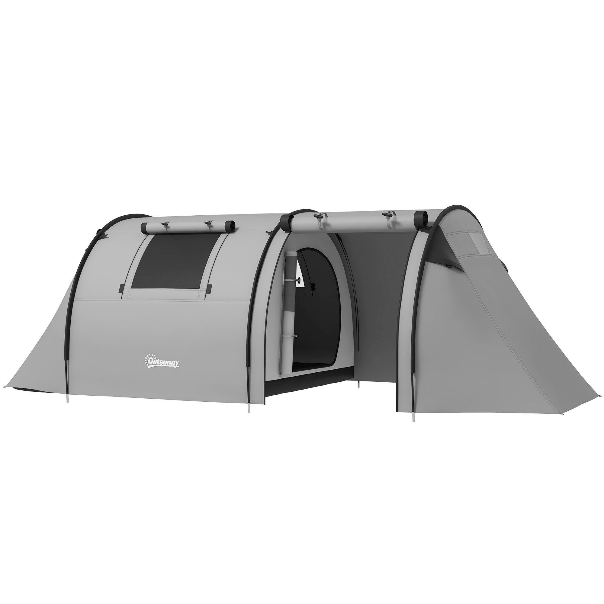 kowdom Gruppenzelt Campingzelt 3-4 Personen, 1 Schlafzimmer + Wohnbereich, 3000 mm, Personen: 4 (Campingzelt, Komplettzelt für 3-4 Personen), PU-beschichtet