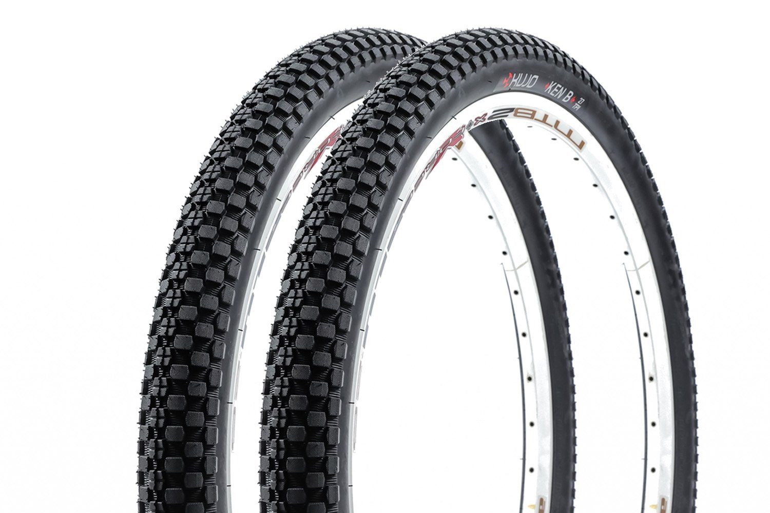 Kujo Fahrradreifen 2 Stück 26 Zoll KUJO Reifen SET 26x2.30 MTB Dirt Street Tire 58-559
