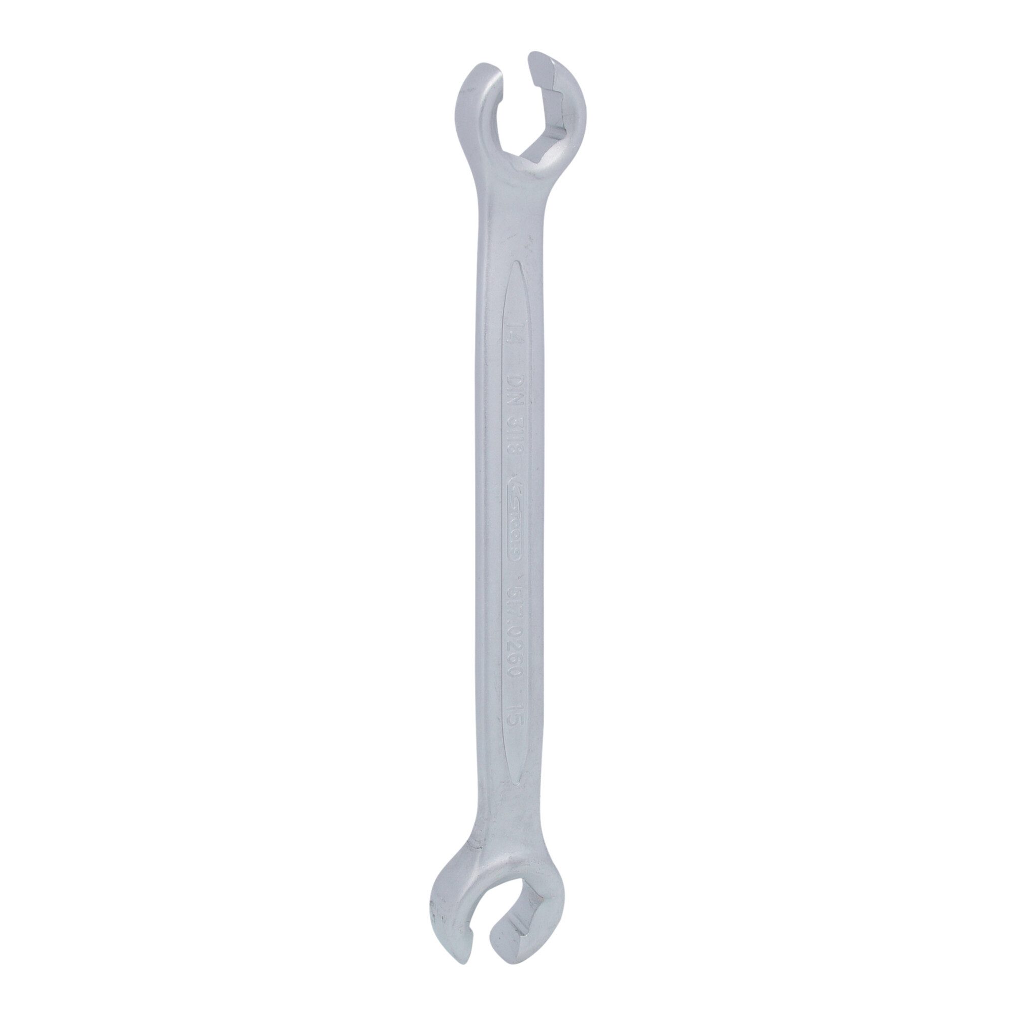 KS Tools Schraube KS Tools CLASSIC Offener Doppel-Ringschlüssel, abgewinkelt, 14x15mm