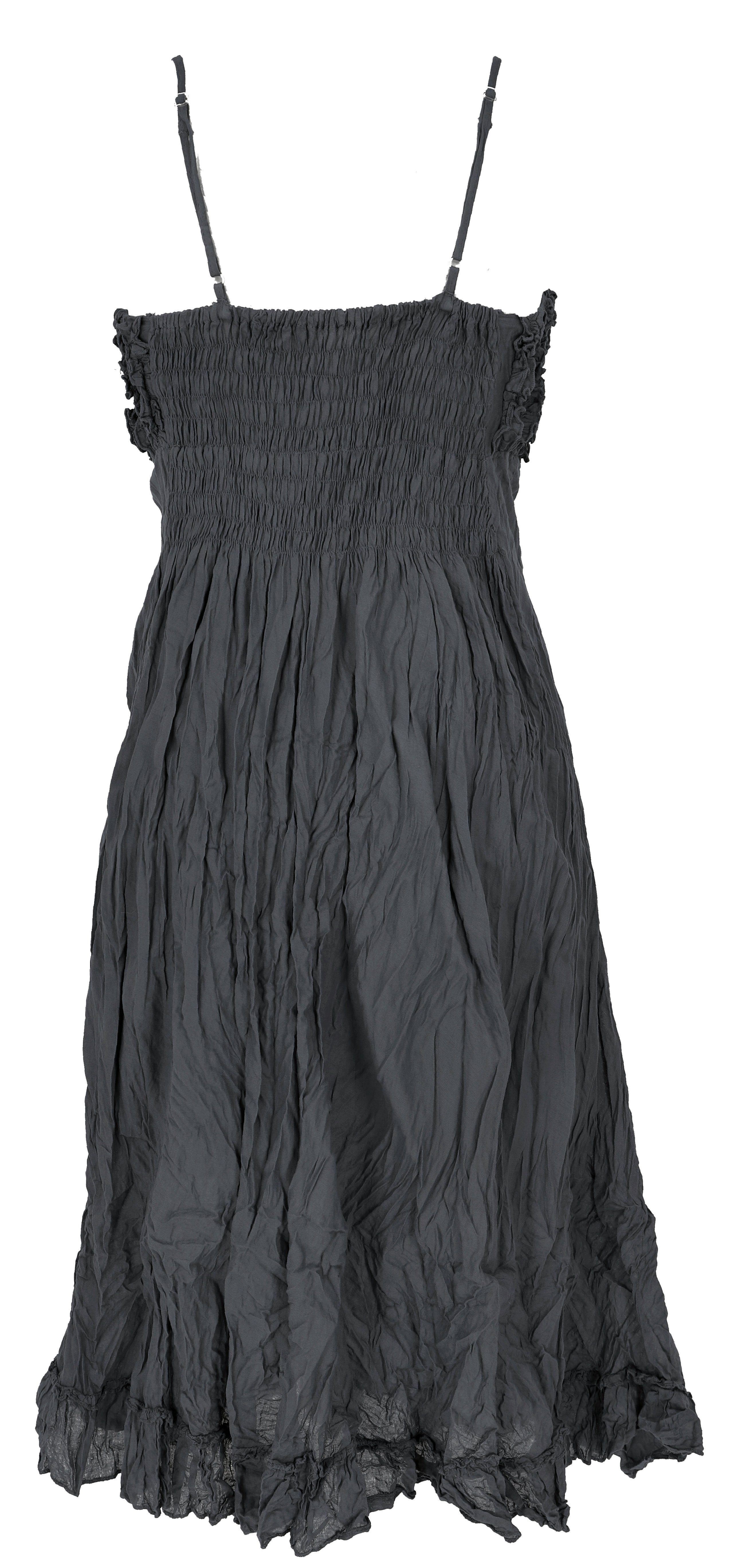 Guru-Shop Midikleid Boho Sommerkleid, luftiges Krinkelkleid,.. günstig online kaufen