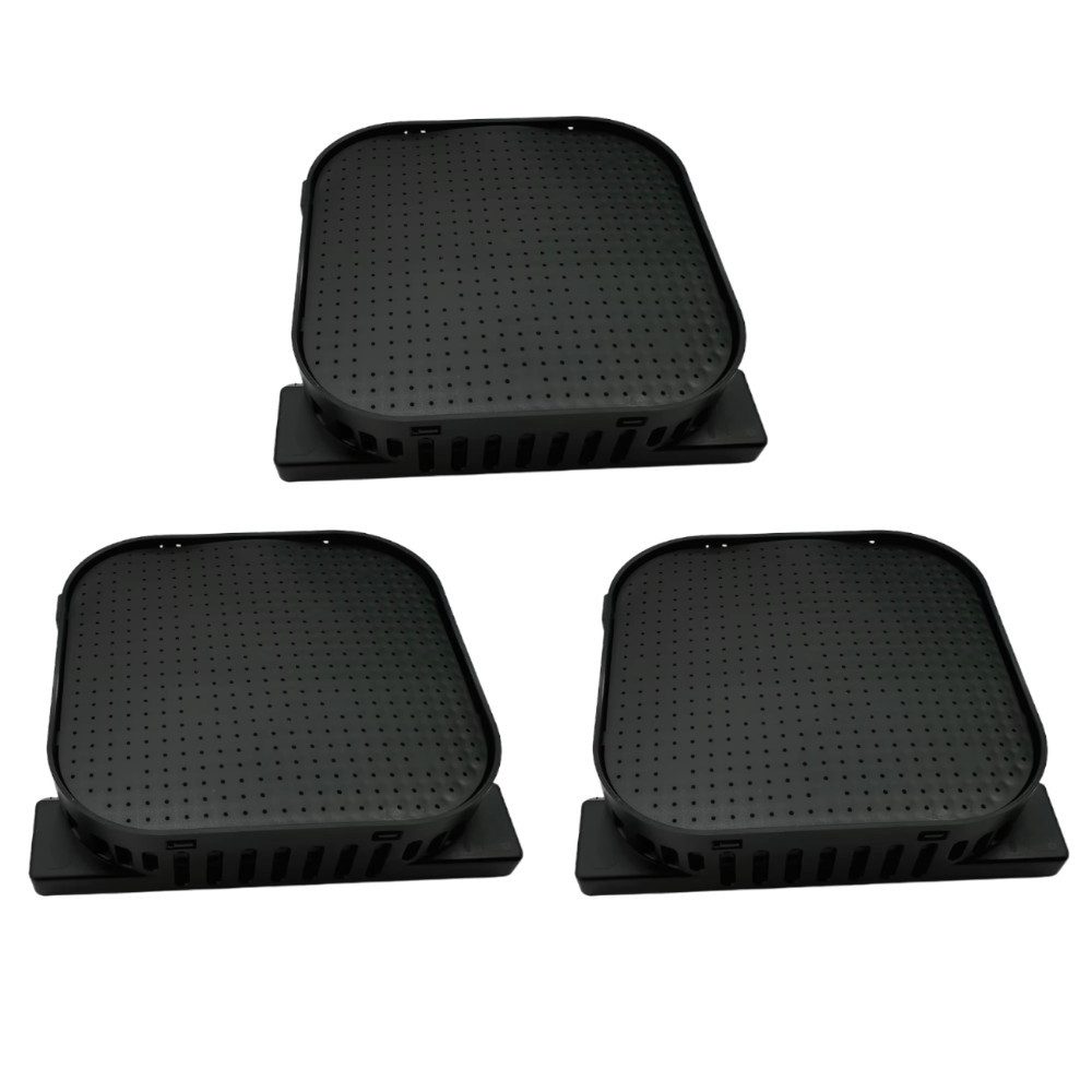 Trade-Shop Aktivkohlefilter 3x passend für Liebherr ICNSe IRBAb IRBAc IRBAd IRBSe IRBb IRBc IRBci, Zubehör für Kühlschränke, Maße: ca. 47 x 42 x 11mm / Ersatzfilter entfernt unangenehme Gerüche